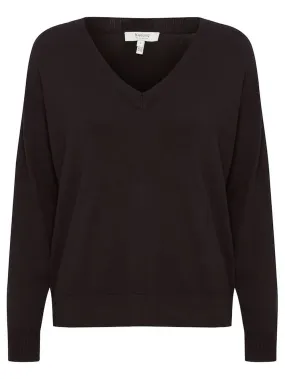 Maglione Donna scollo a V nero
