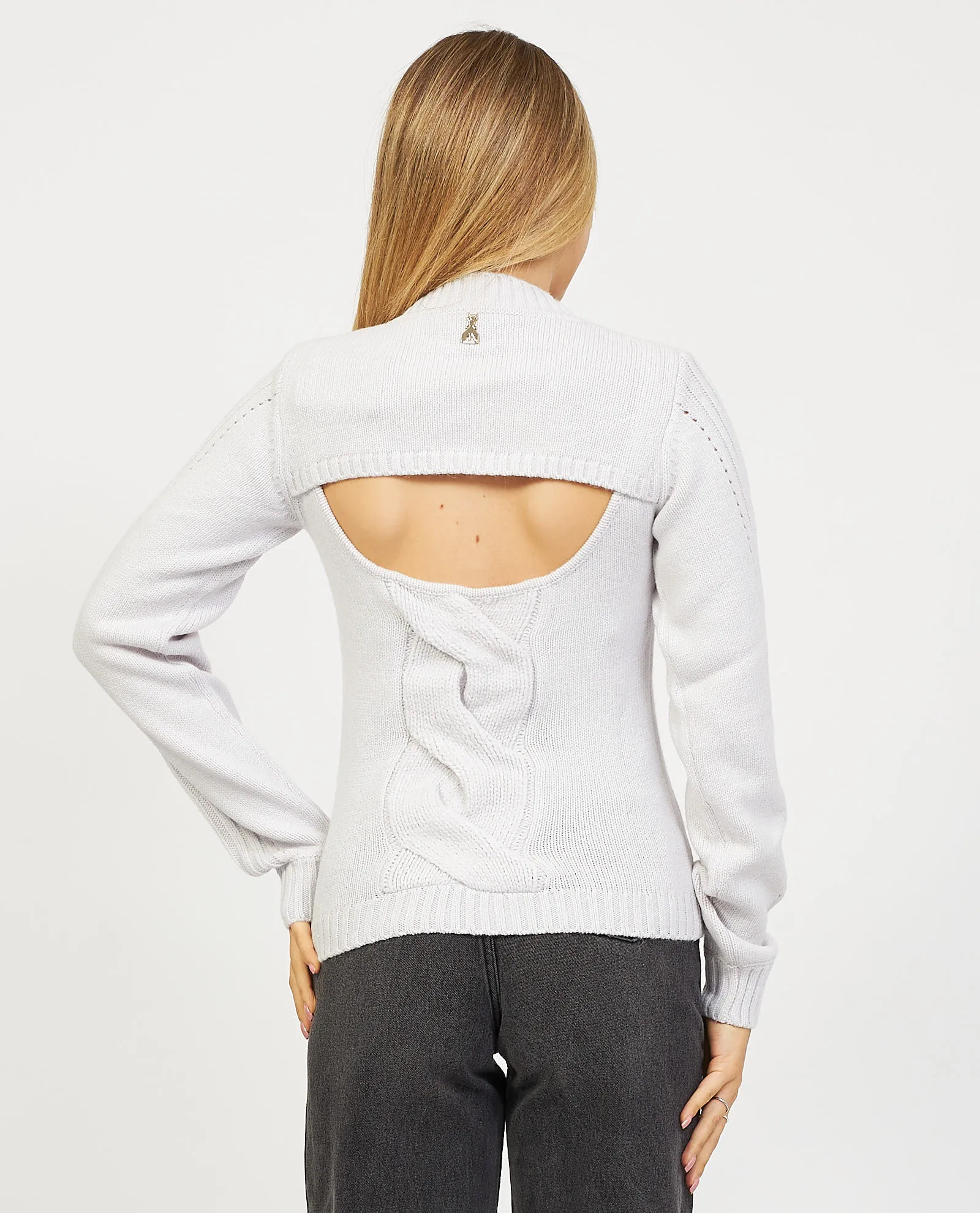 Maglione Patrizia Pepe con trecce cut-out in misto lana