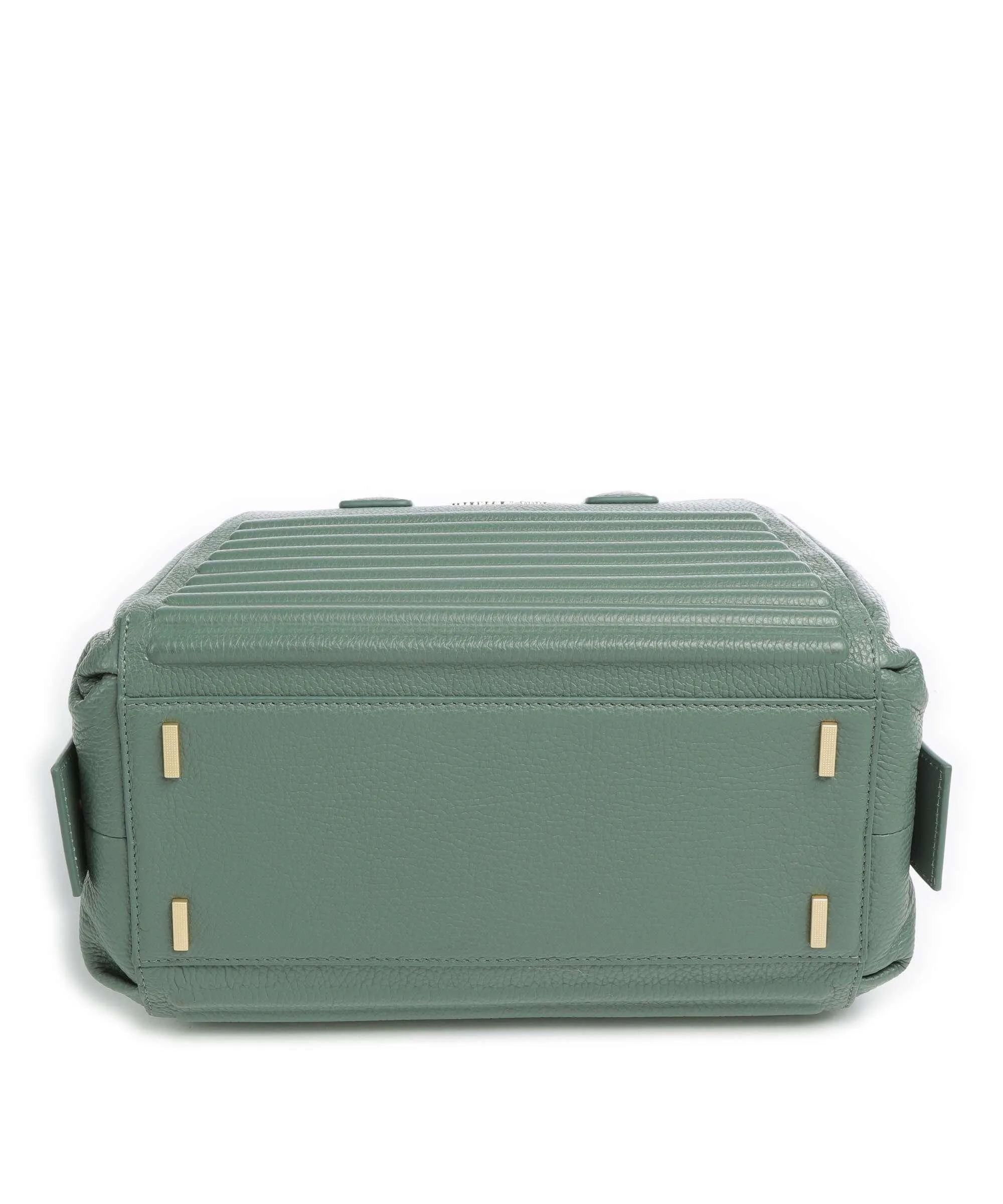  Mandarina Duck I-Con Borsa a mano pelle di vitello grana verde  