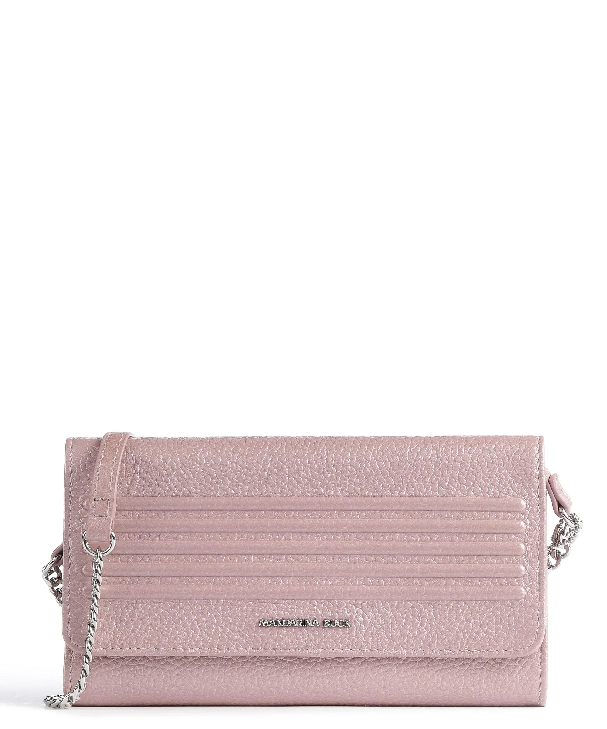  Mandarina Duck I-Con Borsa a tracolla pelle di vitello grana rosa  