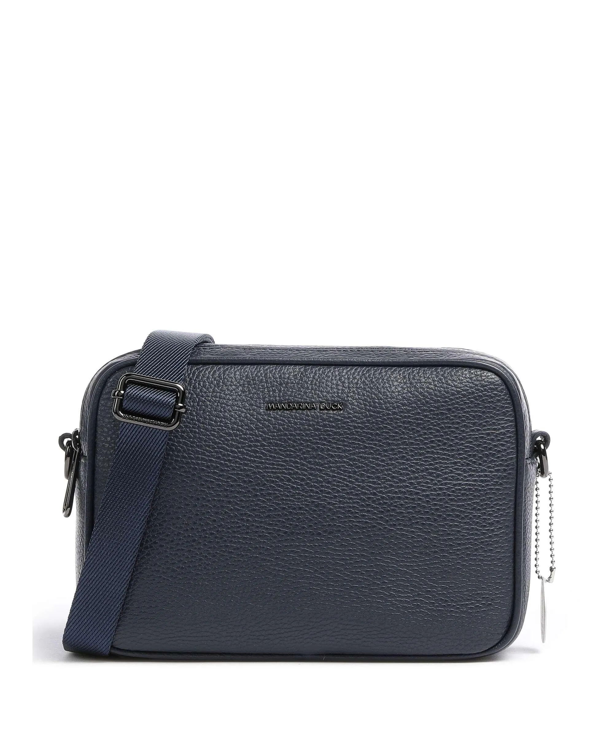  Mandarina Duck Mellow Leather Borsa a tracolla pelle di vitello grana navy  