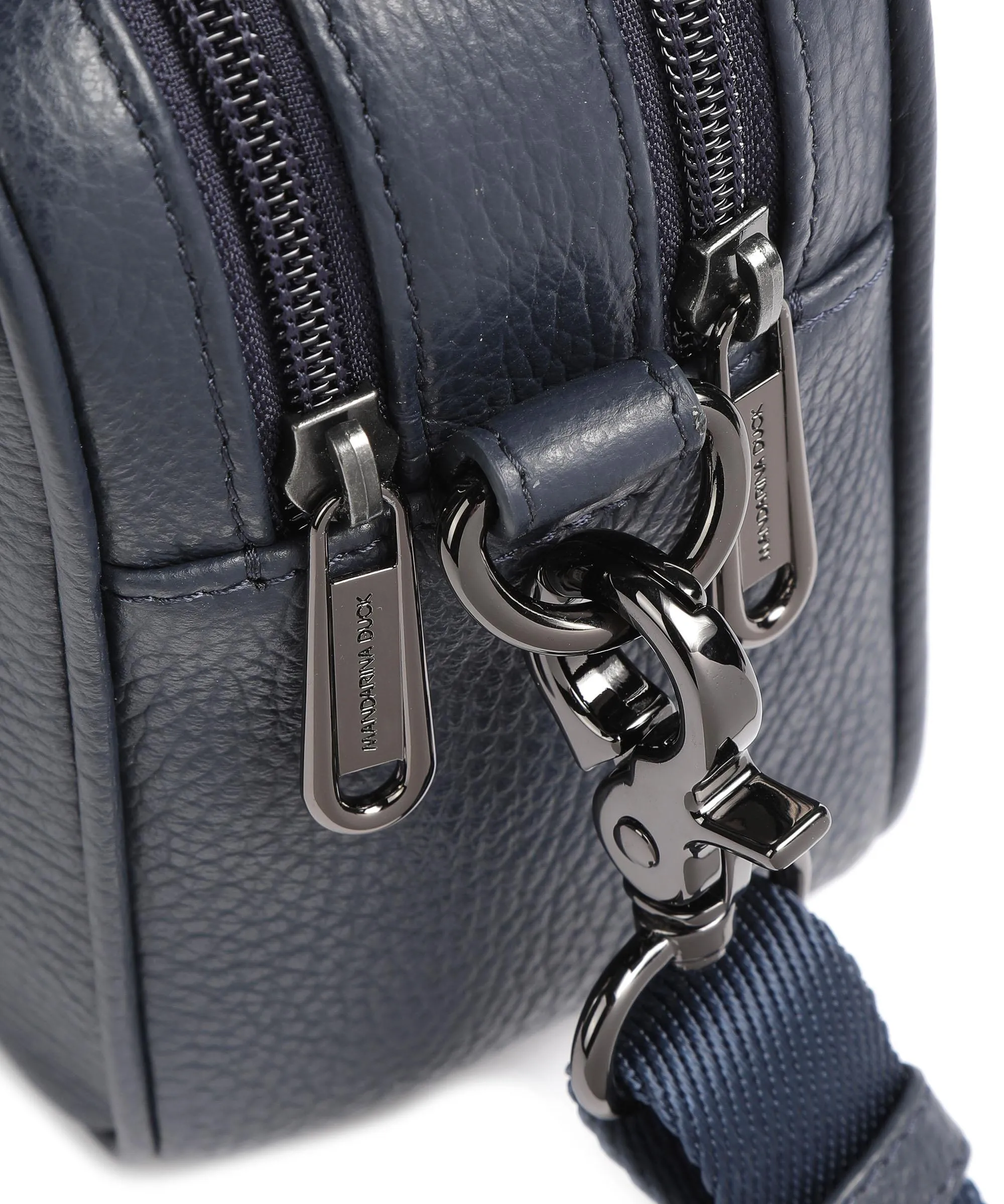  Mandarina Duck Mellow Leather Borsa a tracolla pelle di vitello grana navy  