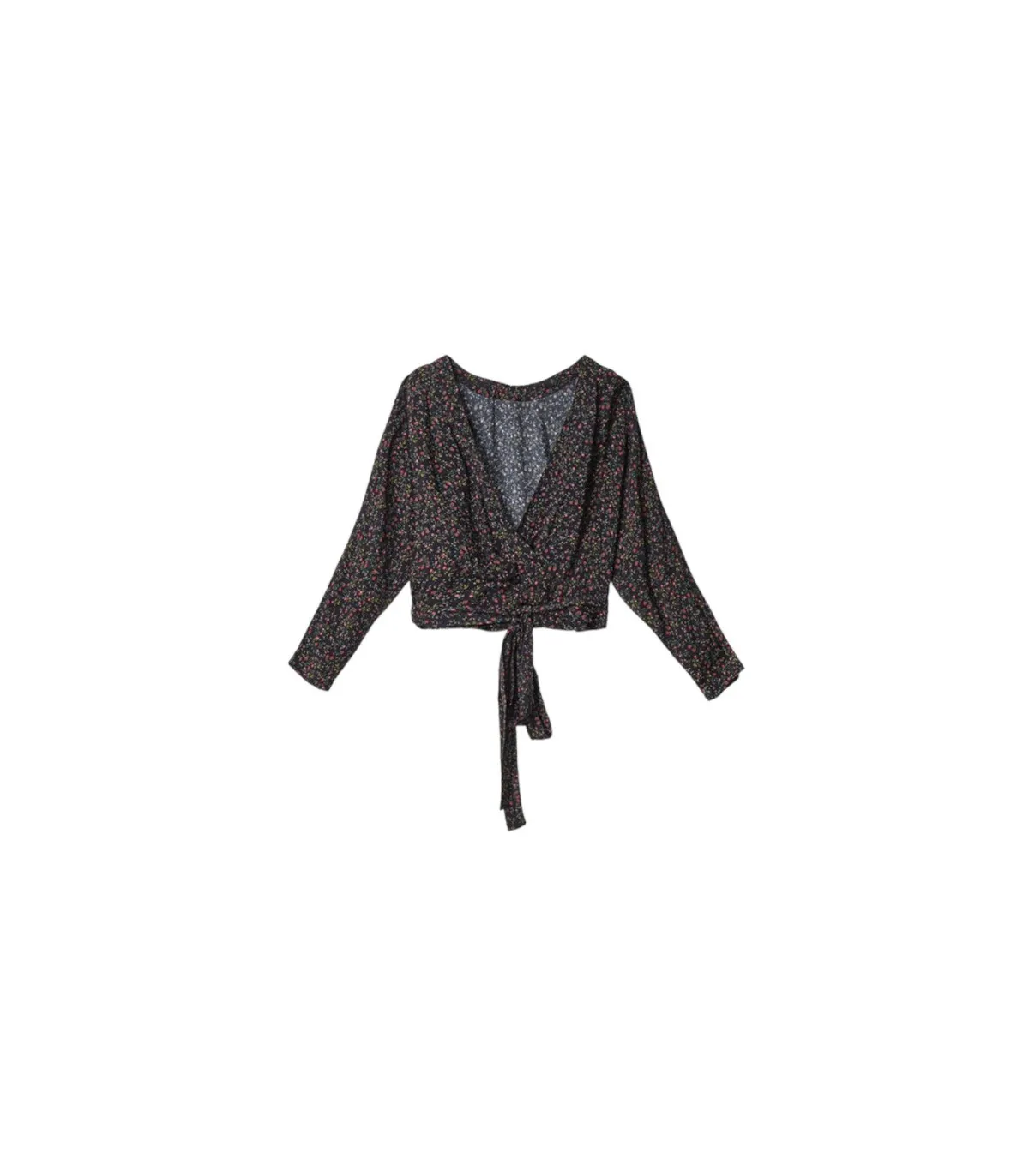 Mar de Margaritas Donna Blusa Manica lunga Con Apertura Sulla Schiena Carla Fantasia Provenzale