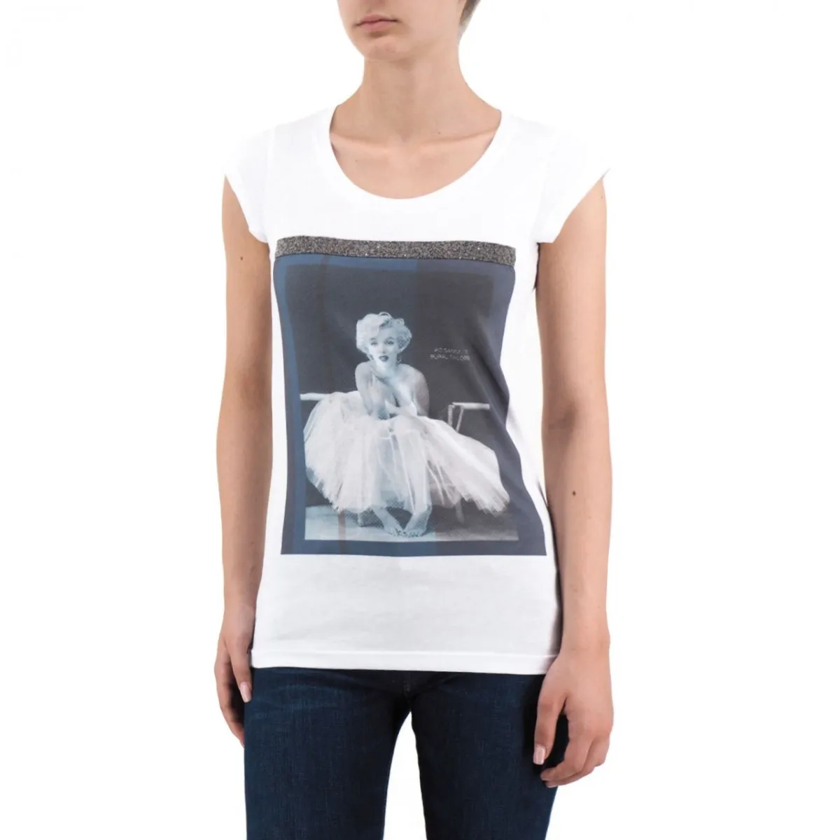 Marilyn Monroe Shine T-Shirt Bianco