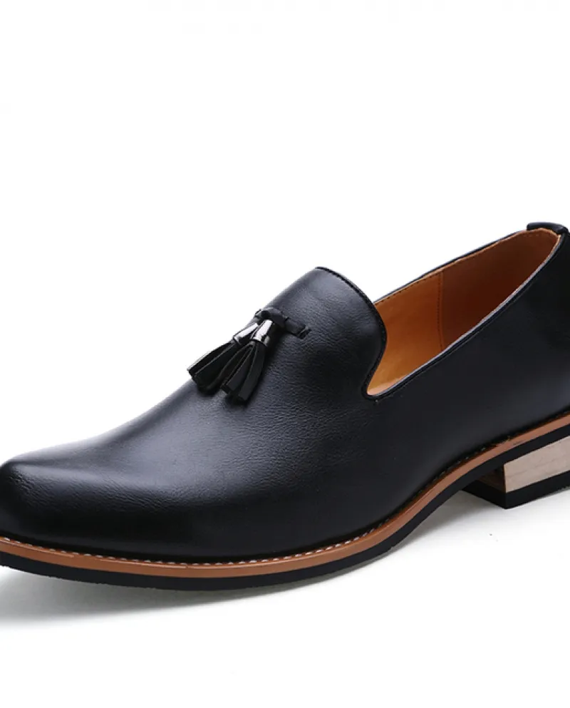 Mocassini da uomo in pelle rossa semplici e confortevoli Mocassini con nappa di lusso Slip su scarpe casual di alta qualità Fash