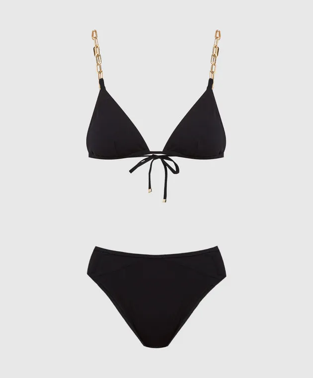 Moeva Costume intero Como nero con catene COMO010756030756