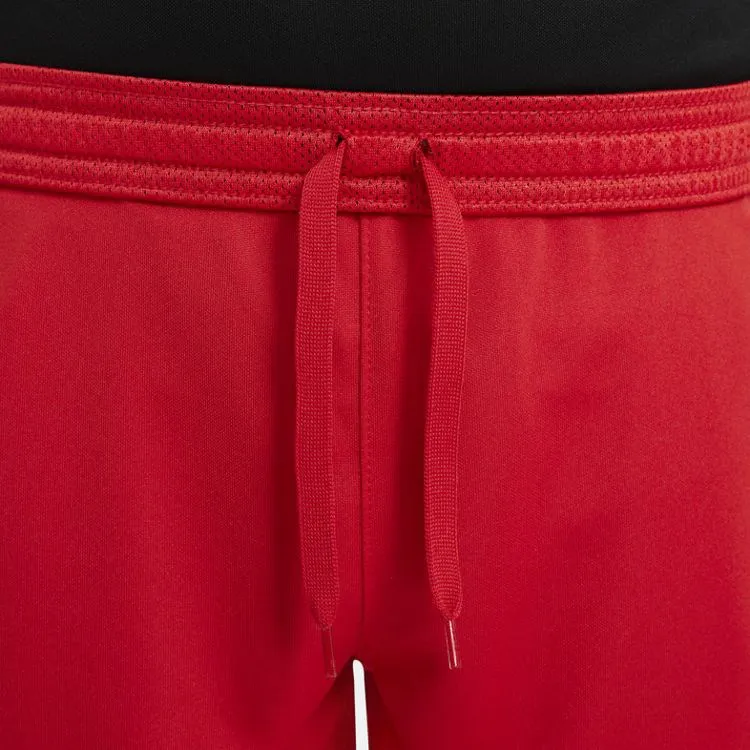 NIKE - Pantaloni corti da bambino rossi in tessuto traspirante con logo bianco                                            Previo