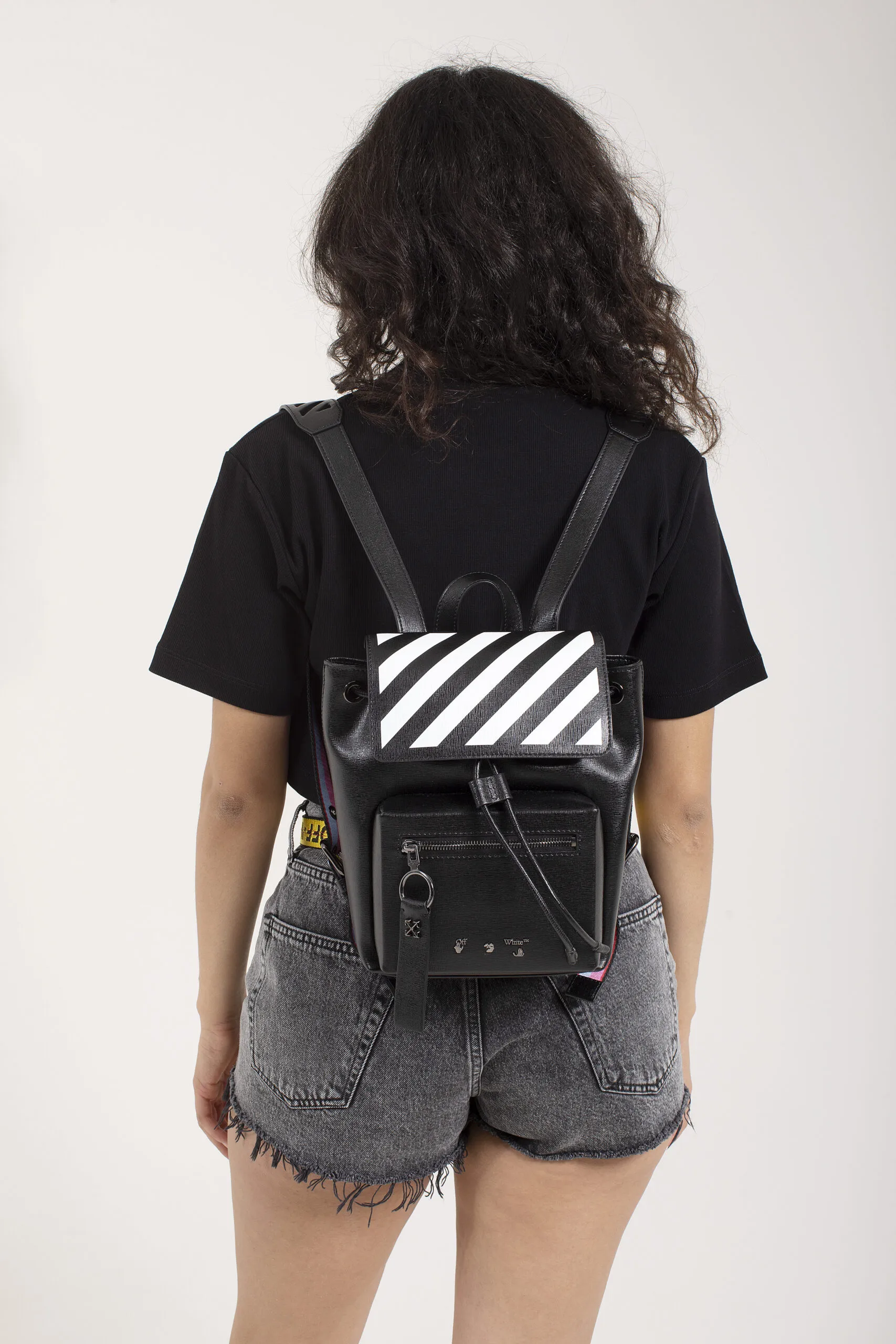 Off White Zaino In Pelle Con Stampa