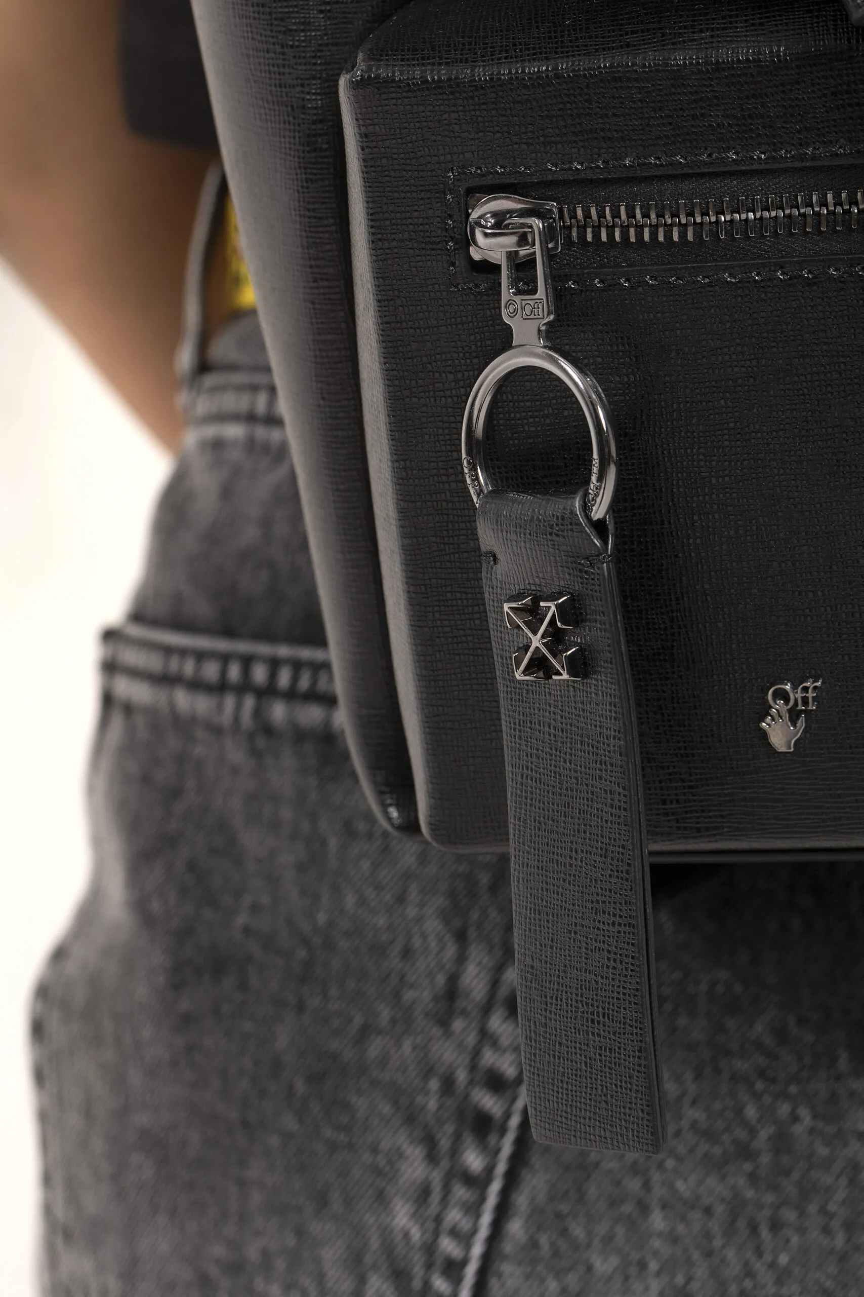 Off White Zaino In Pelle Con Stampa