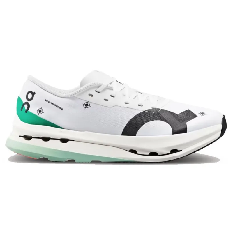 On Cloudboom Echo 3 Undyed Bianco Verde Acqua - Scarpe Running Donna