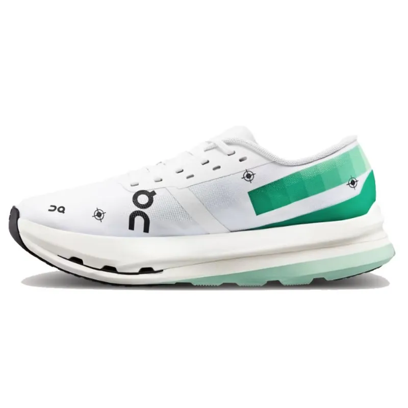 On Cloudboom Echo 3 Undyed Bianco Verde Acqua - Scarpe Running Donna