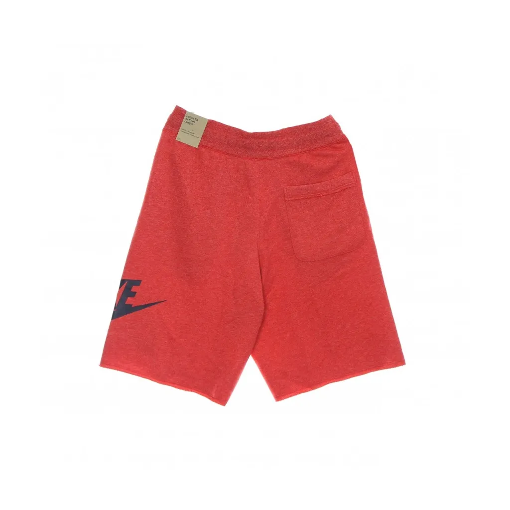 pantalone corto tuta uomo club french terry alumni short UNIVERSITY RED/HTR