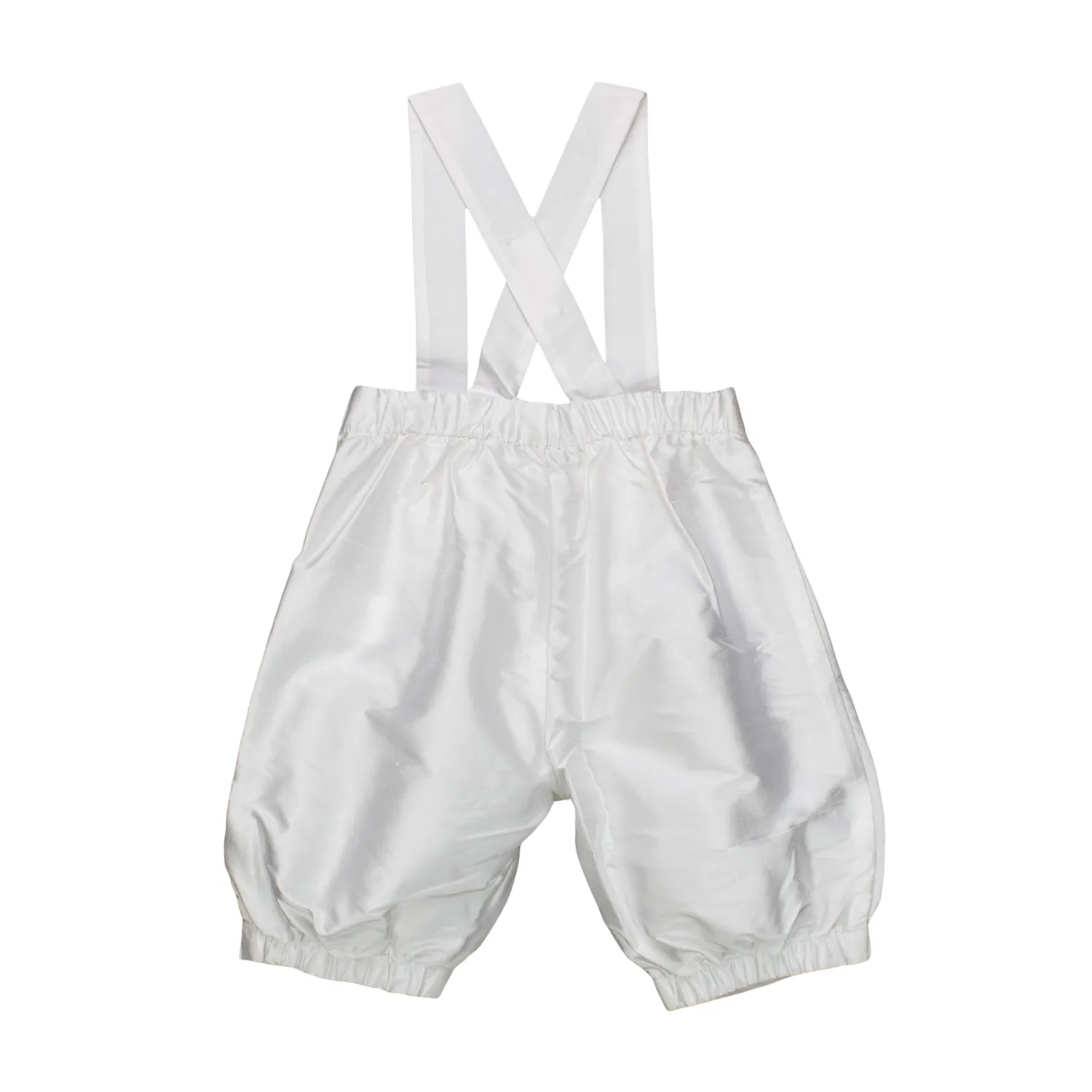 Pantalone In Seta Bianco Bimbo Bebè