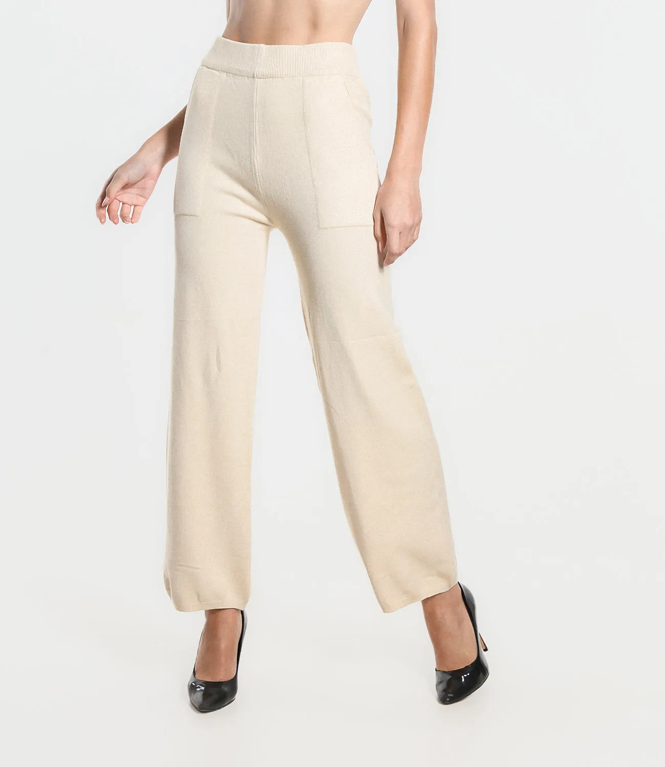 PANTALONE IN VISCOSA CON TASCHE