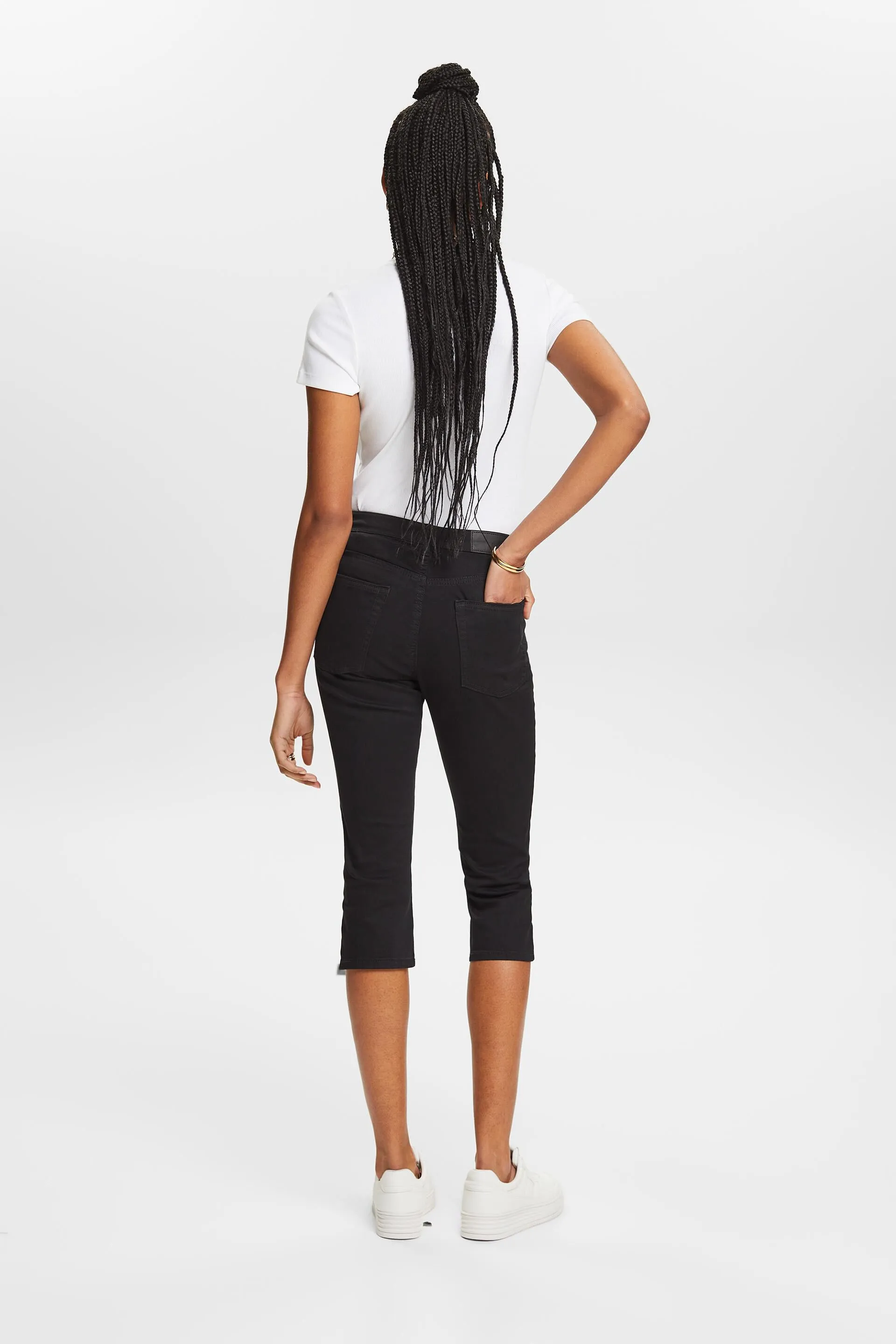 Pantaloni capri in cotone biologico