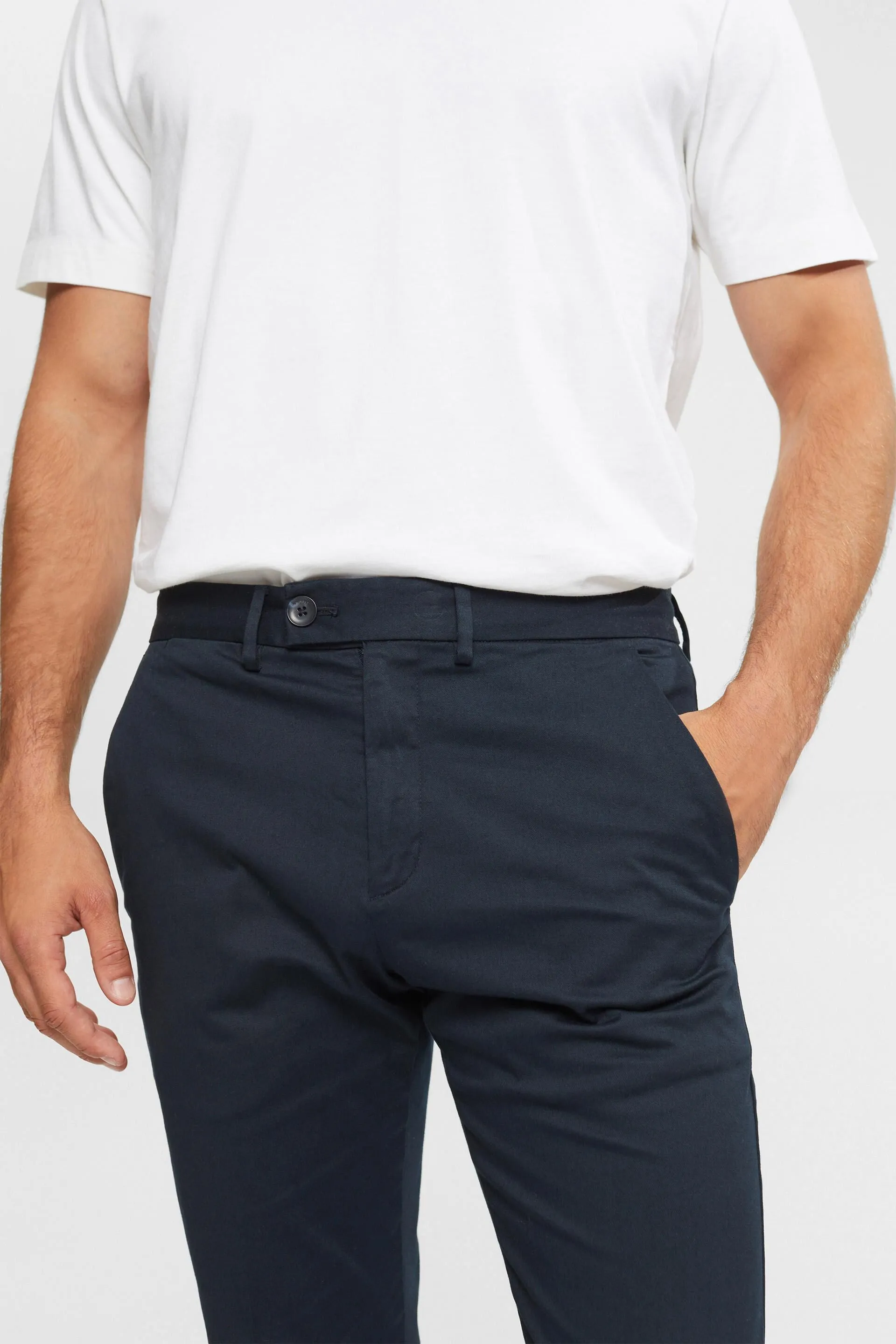 Pantaloni chino elasticizzati in cotone