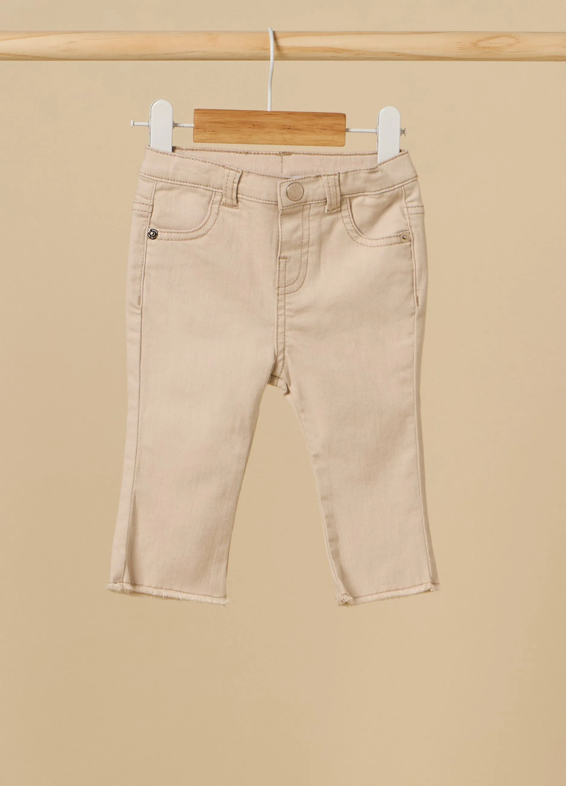 Pantaloni IANA in cotone stretch neonata
