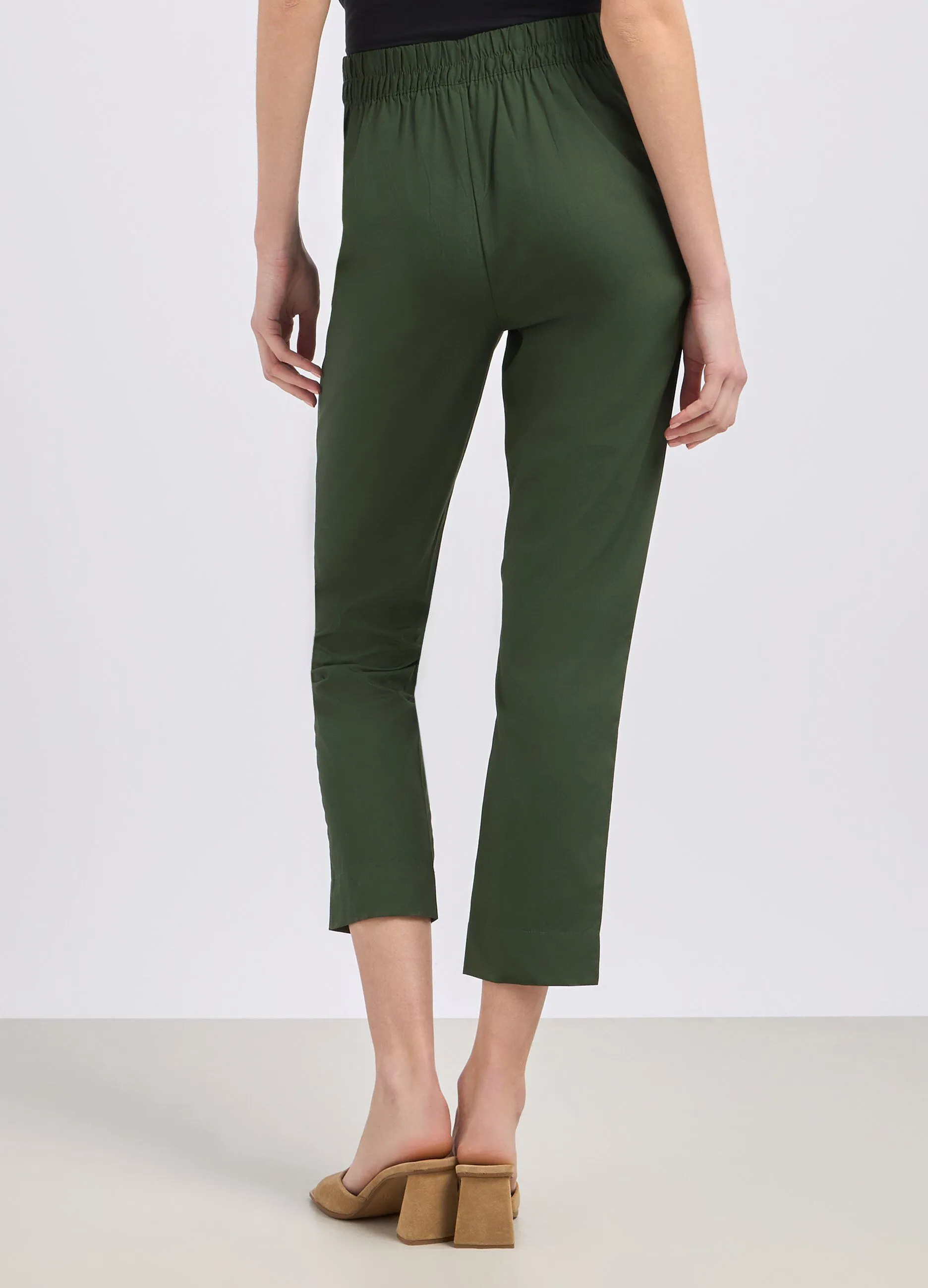 Pantaloni in puro cotone biologico donna