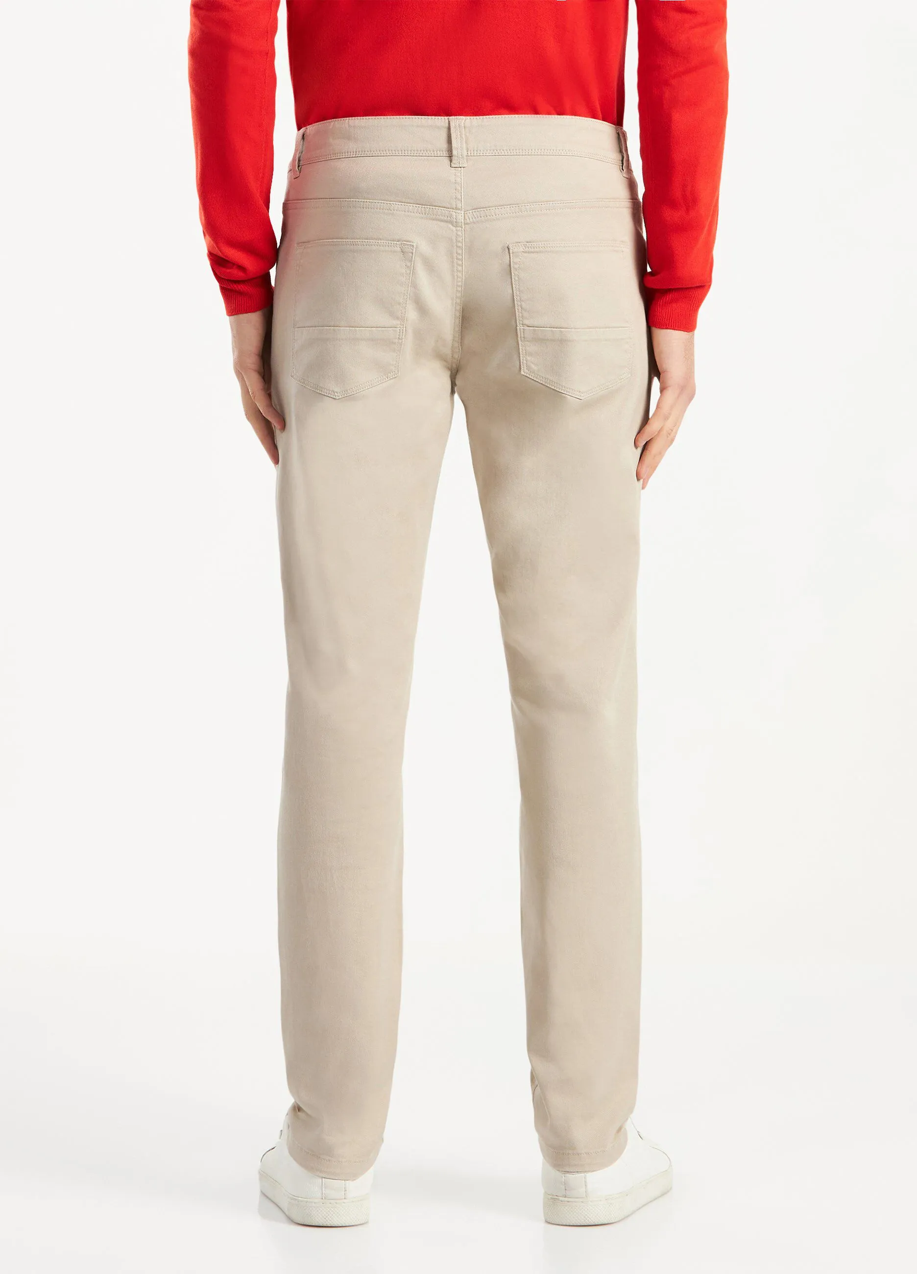 Pantaloni in twill di cotone uomo