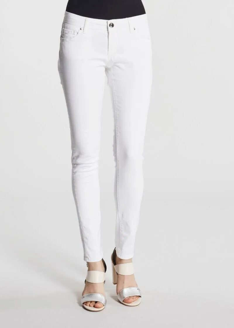 Pantaloni skinny in cotone stretch