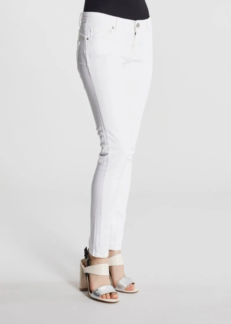 Pantaloni skinny in cotone stretch
