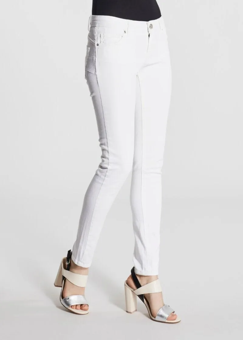 Pantaloni skinny in cotone stretch