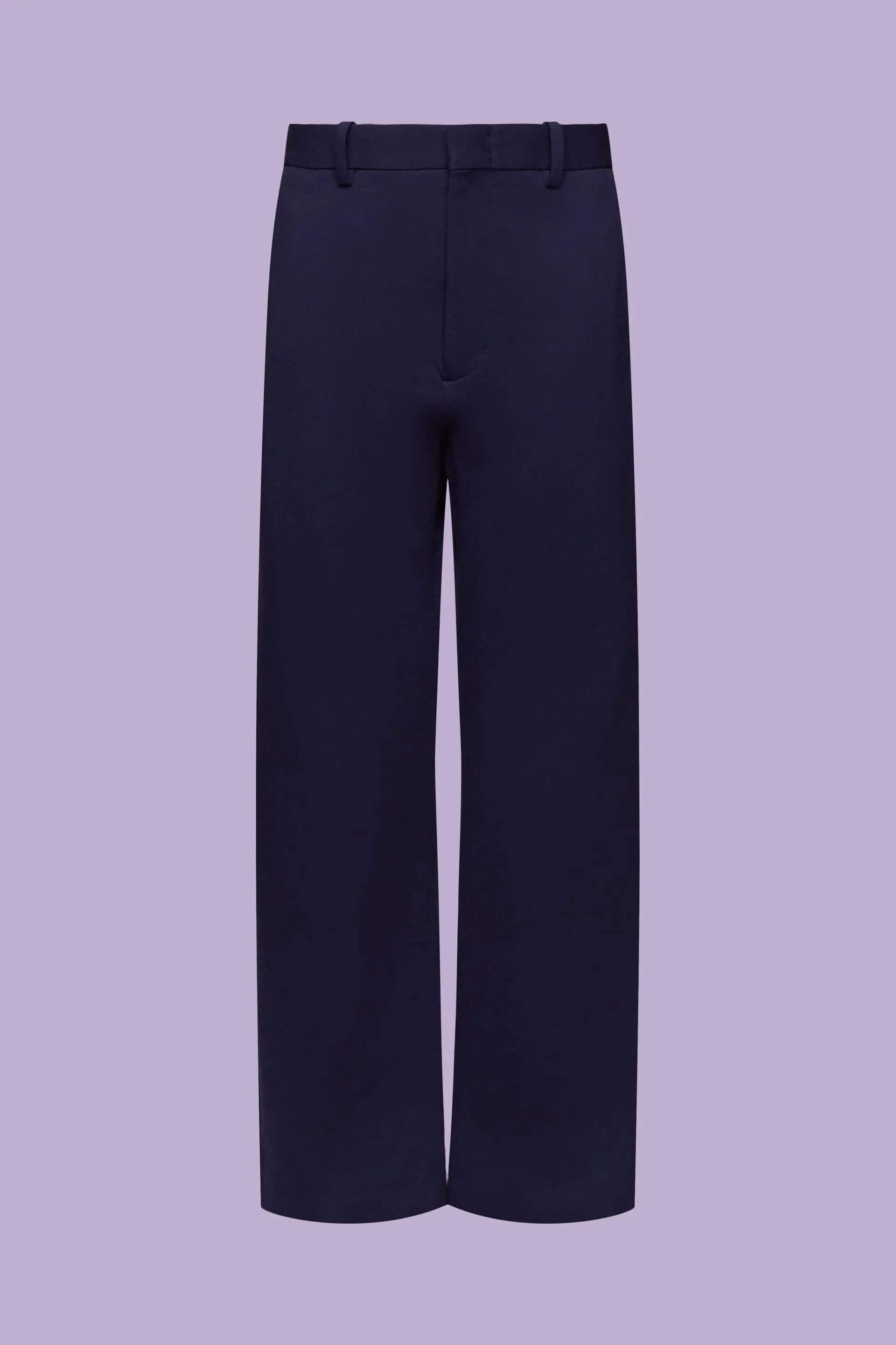 Pantaloni straight in misto cotone biologico