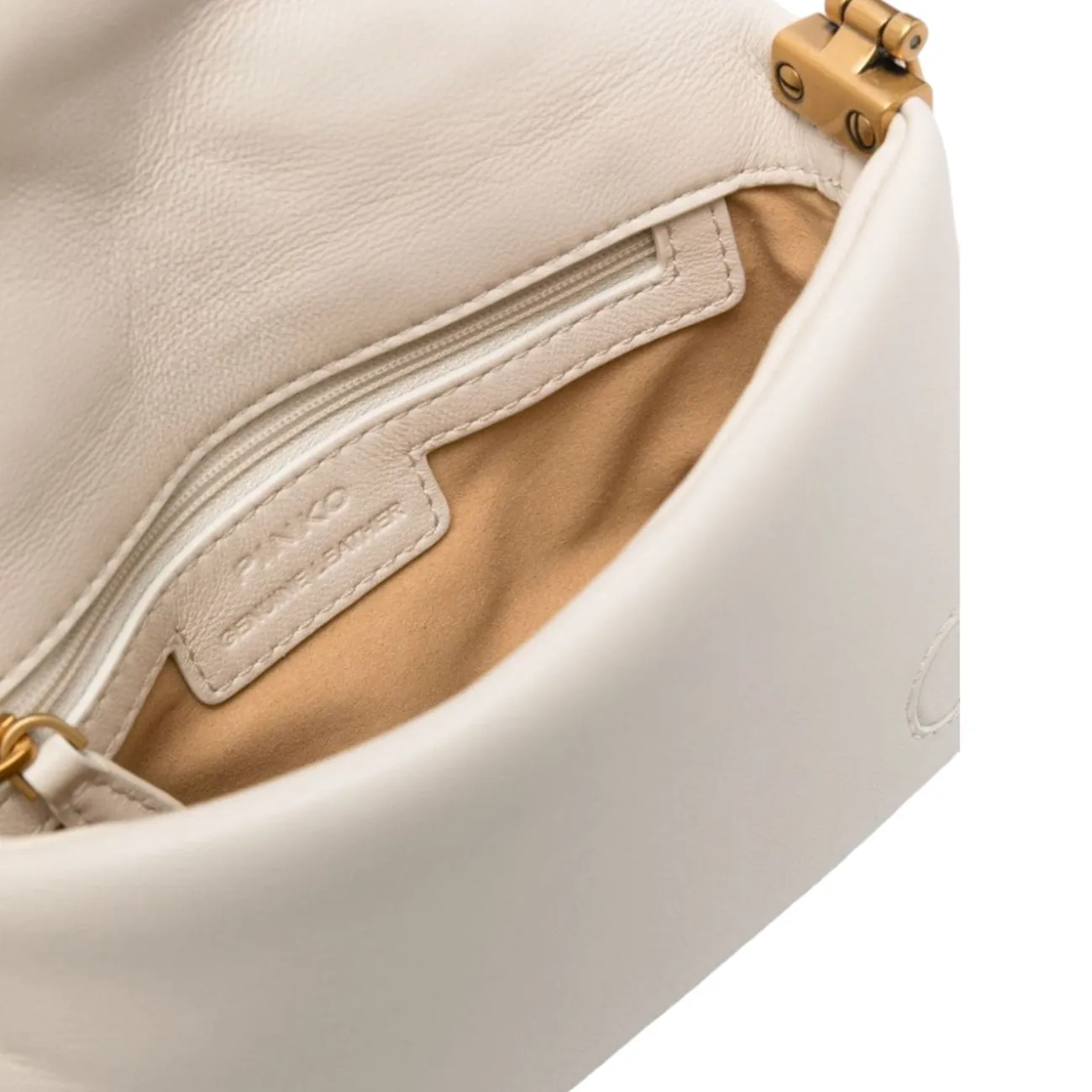Pinko borsa puff baby love click bianco