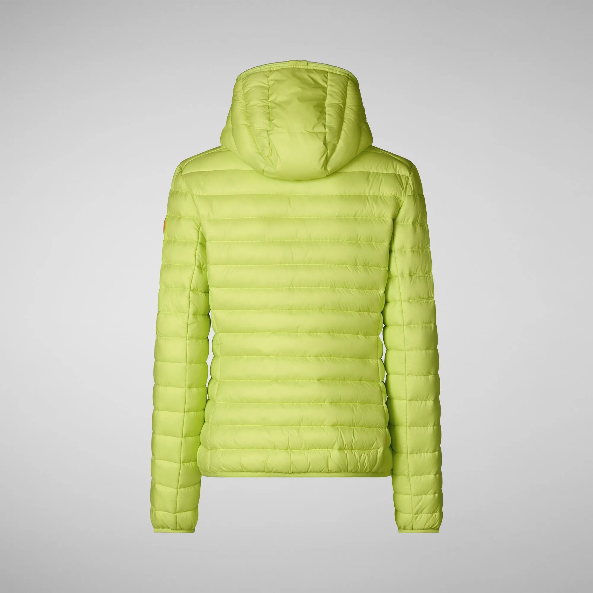 PIUMINO ANIMAL FREE CON CAPPUCCIO DONNA DAISY VERDE LIME