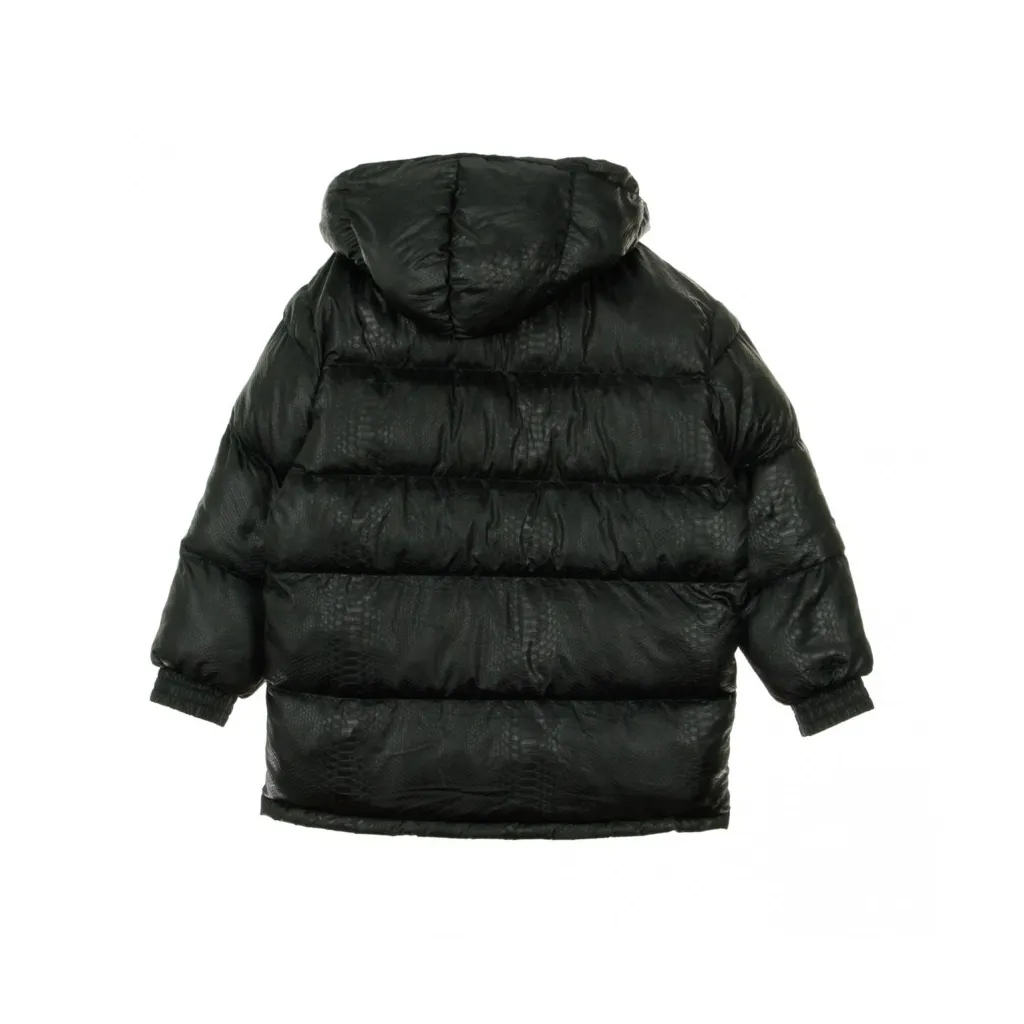 PIUMINO LONG JACKET BLACK/AZURE