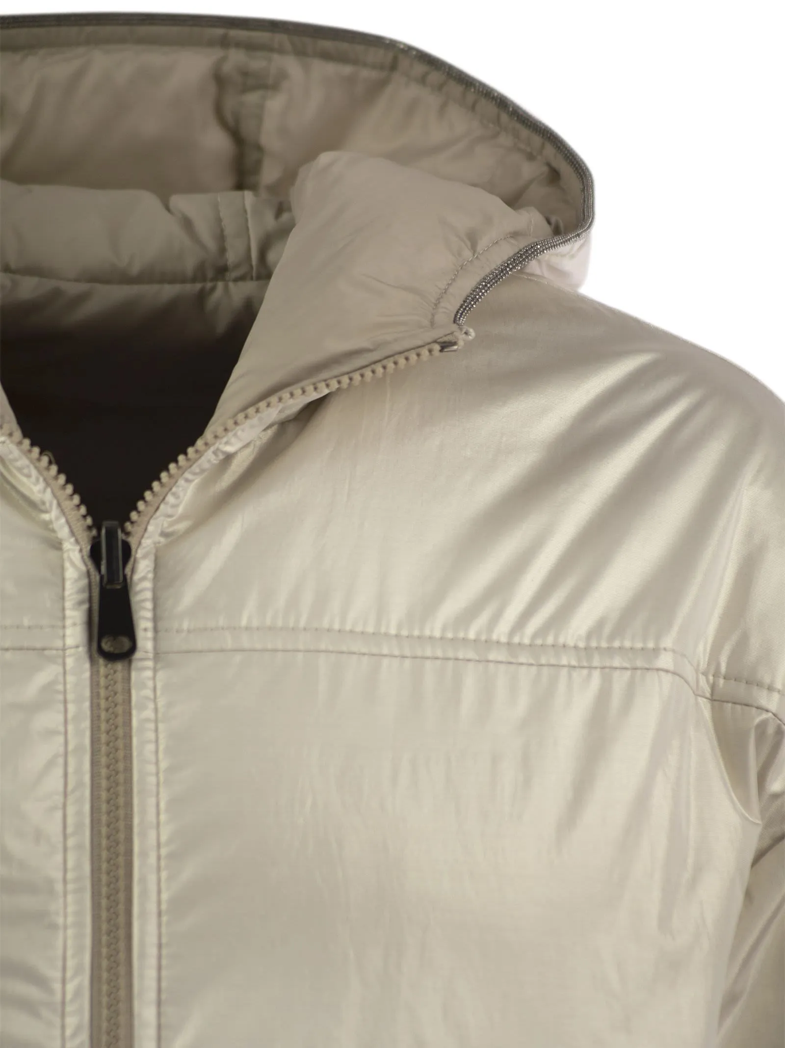 PIUMINO M/L REVERSIBILE PLATINO