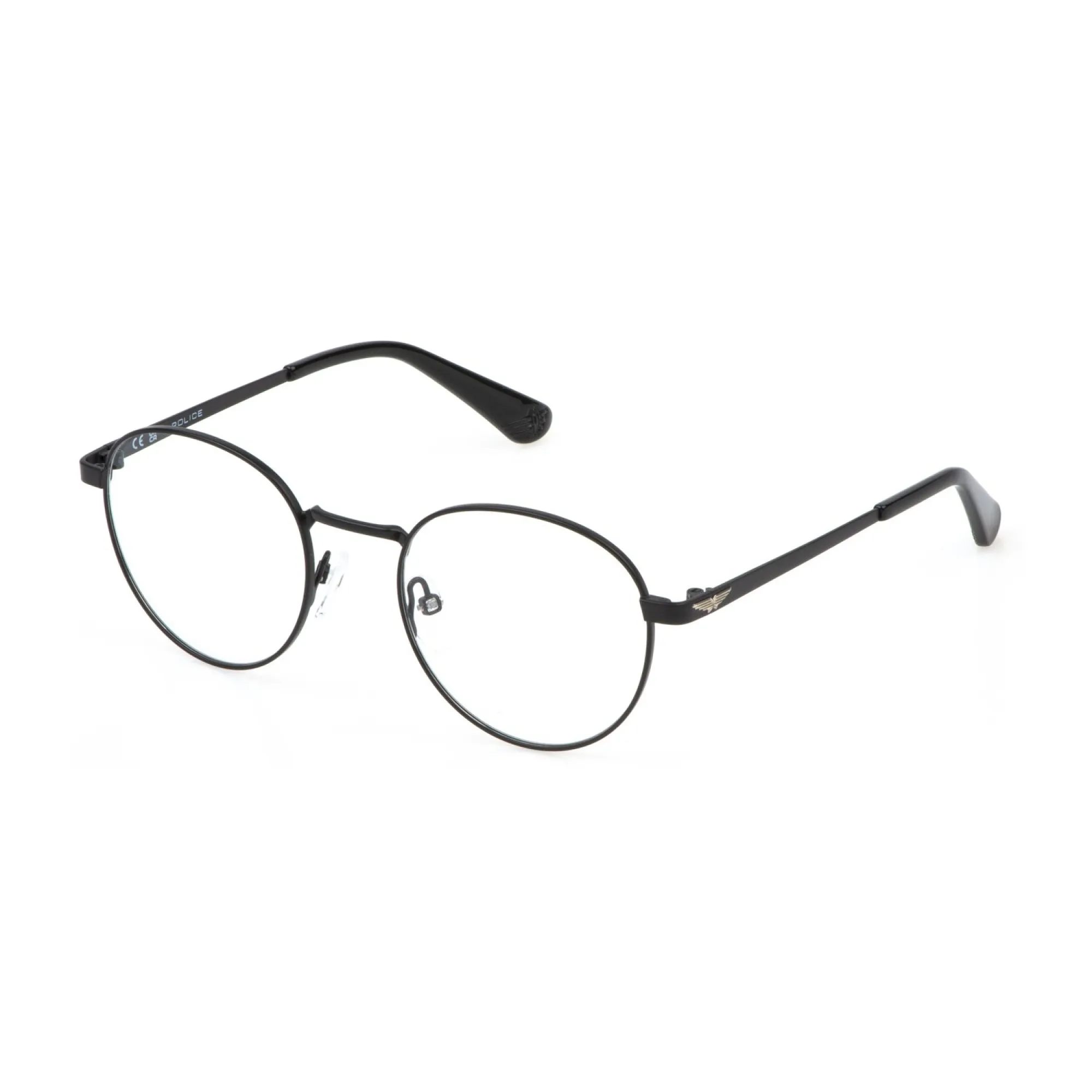   Police VK581 - 0531 Nero Semi-lucido | Occhiale Da Vista Bambino Unisex 