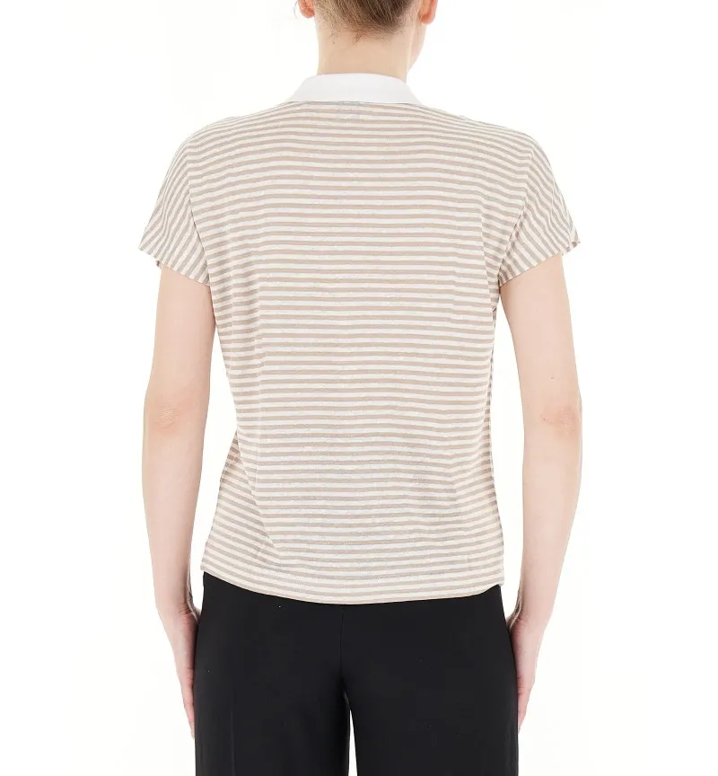 Polo misto lino