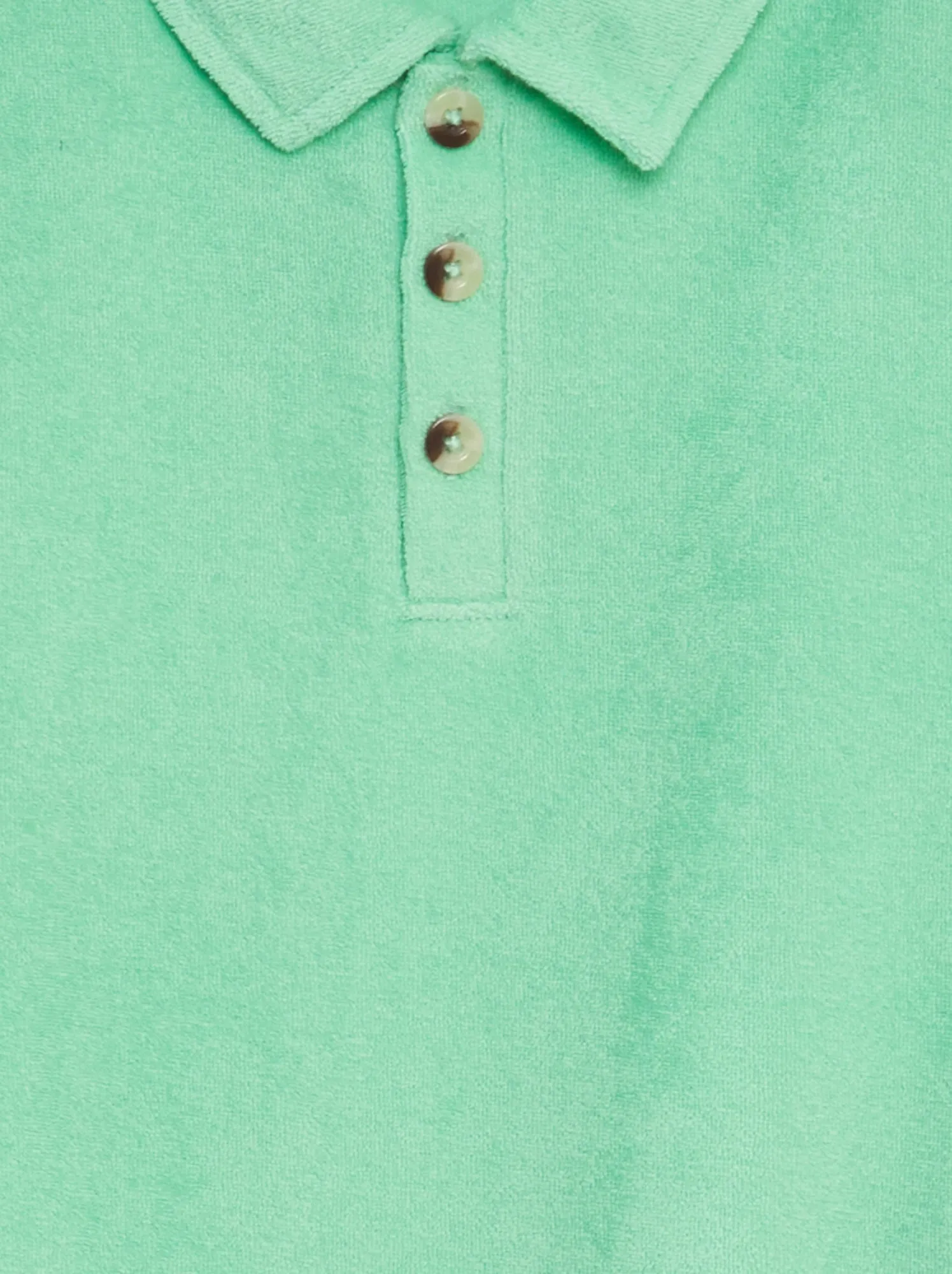 Polo tinta unita in spugna - VERDE