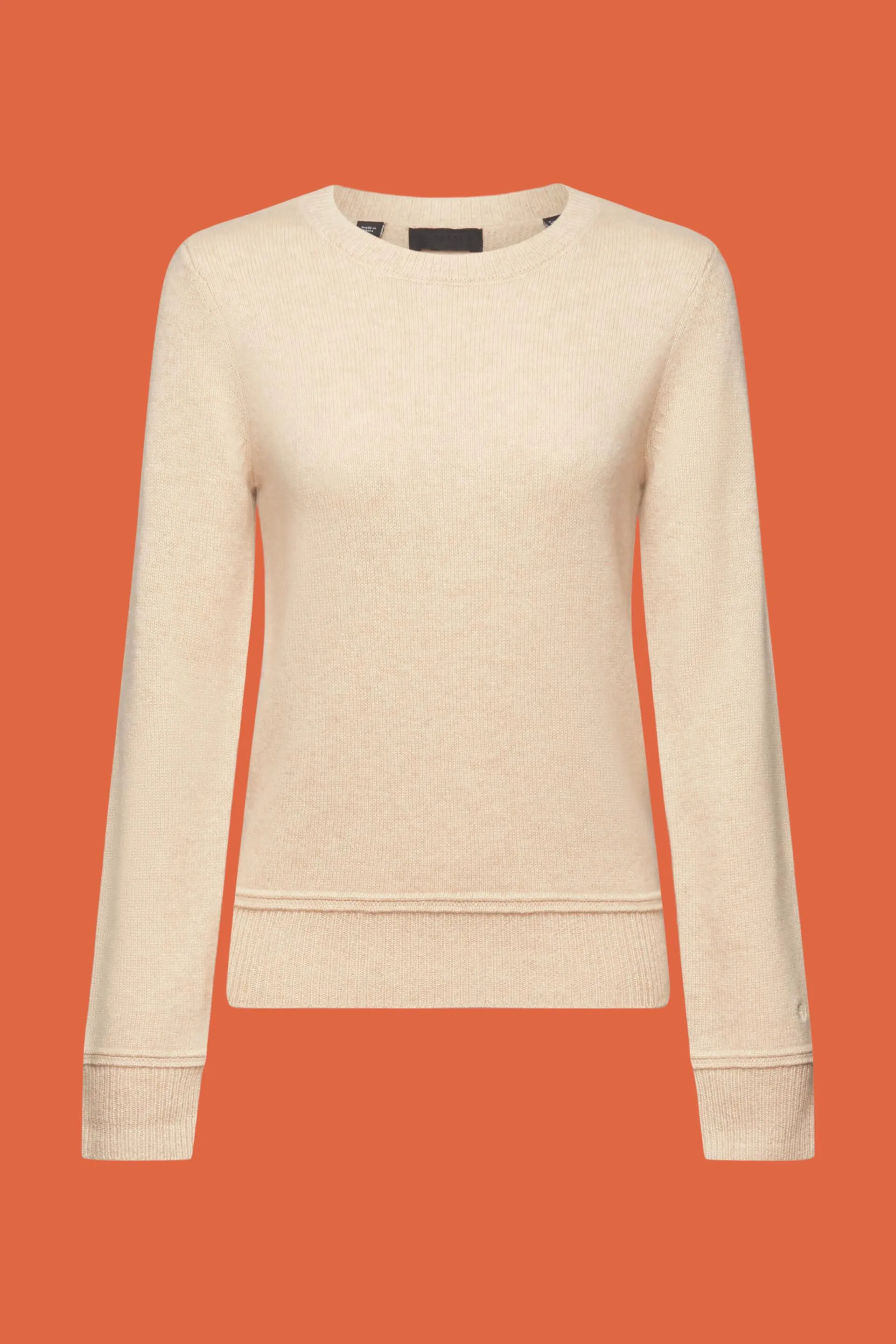 Pullover a girocollo in cashmere