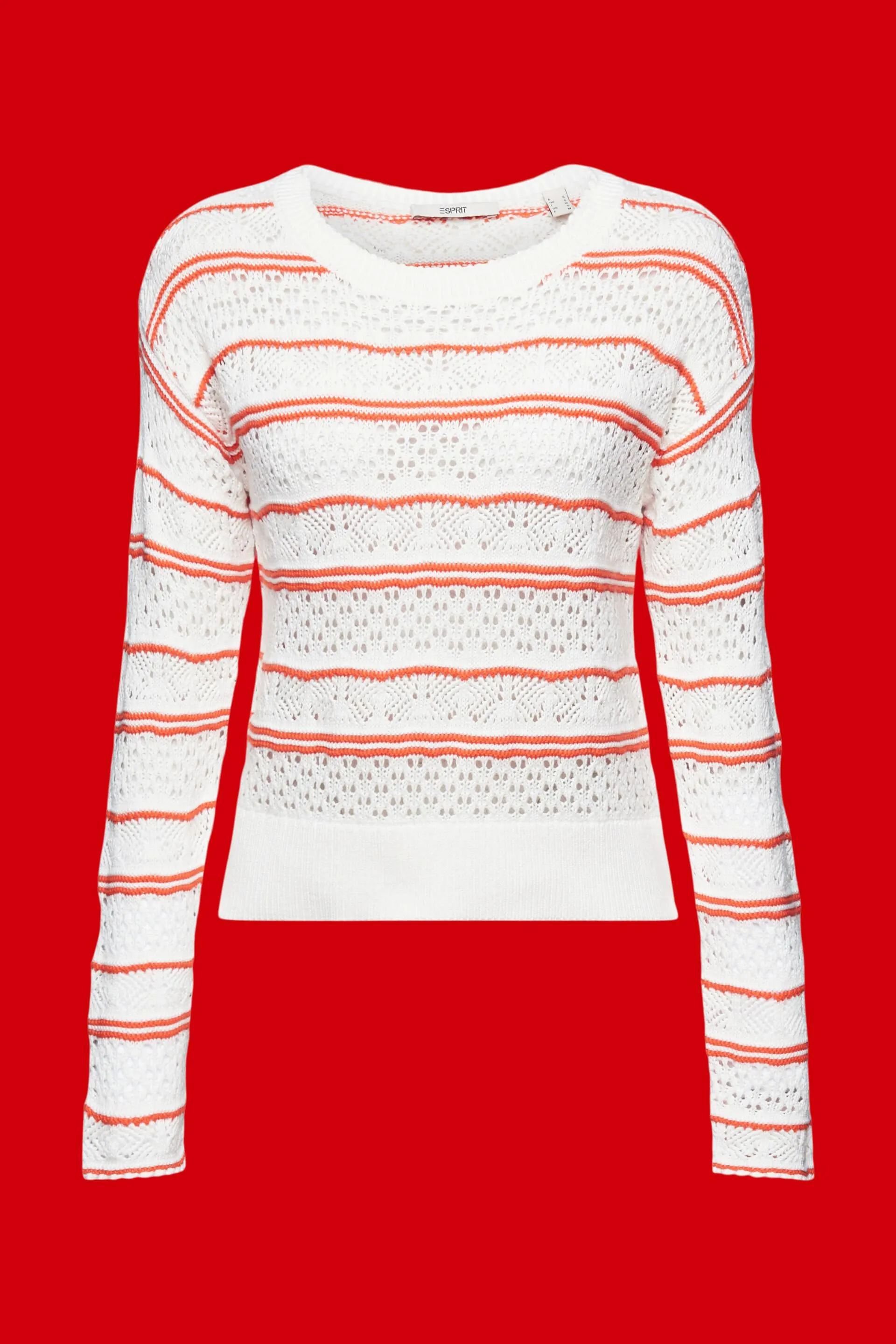 Pullover in cotone sostenibile strutturato