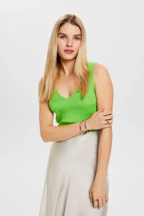 Pullover senza maniche con scollo a V