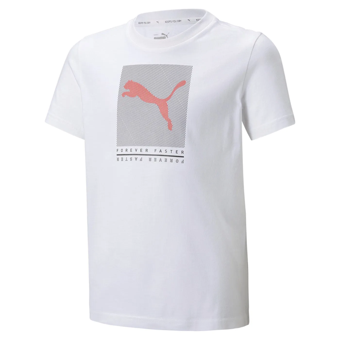 Puma maglietta manica corta da bambino Active Sports Graphic 846993 02 bianco