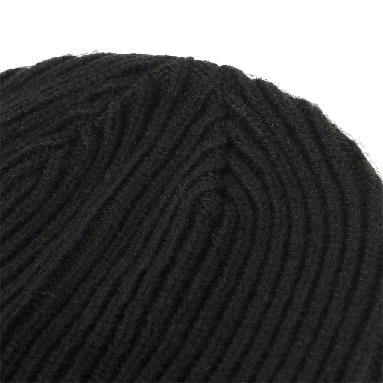 Puma ribbed beanie hat with petch logo 024038-01 black. One size