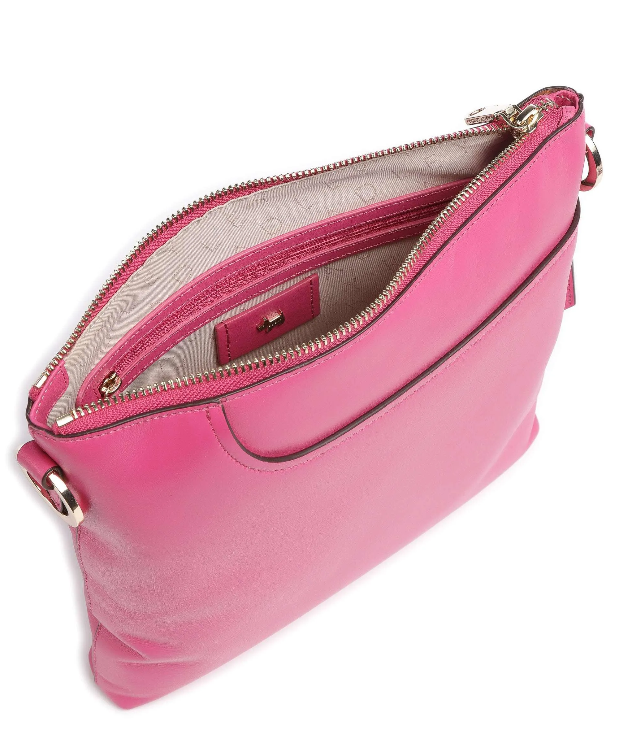  Radley London Pockets 2.0 Borsa a tracolla pelle a grana fine pink  