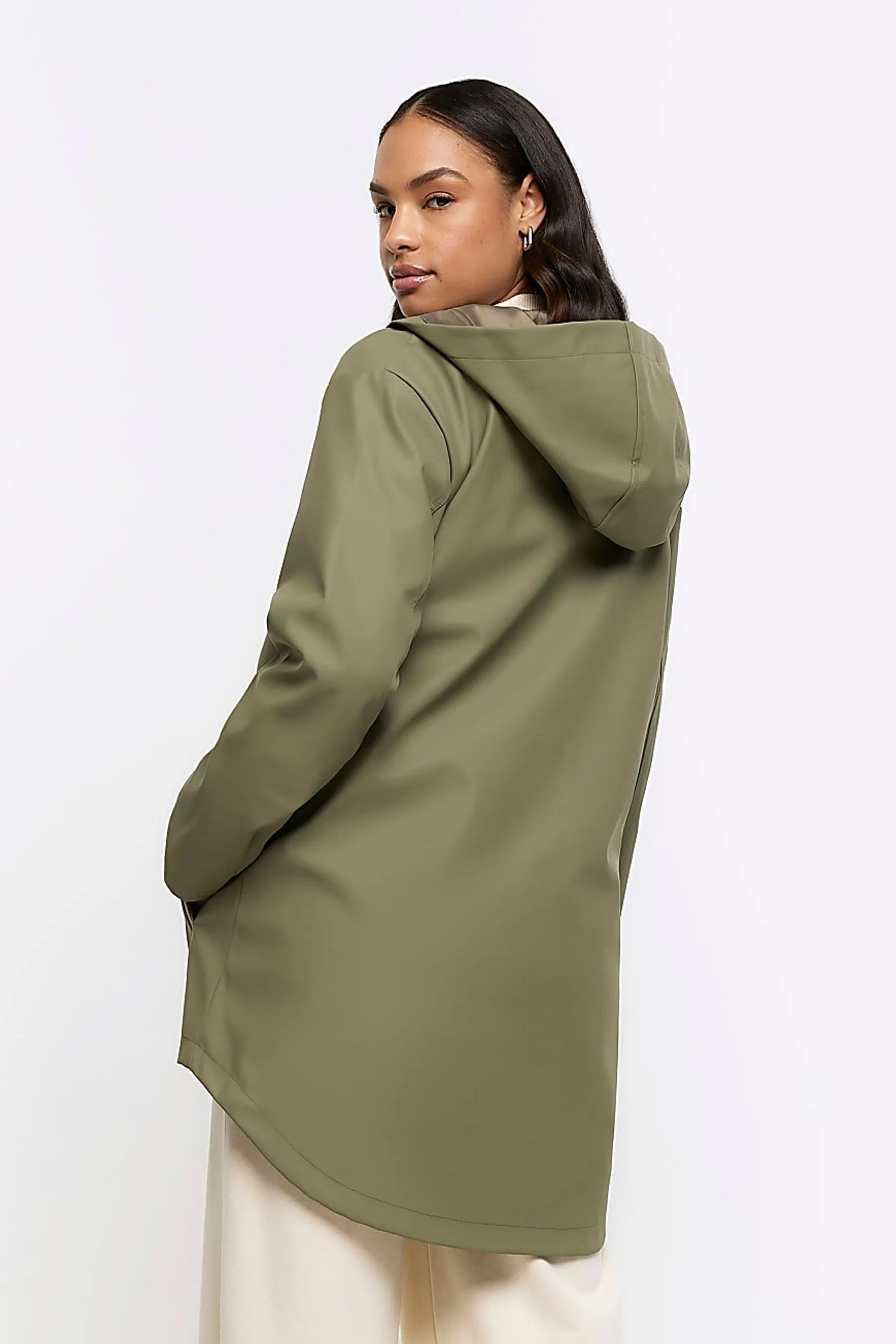 River Island Con cappuccio - Trench impermeabile Giacca