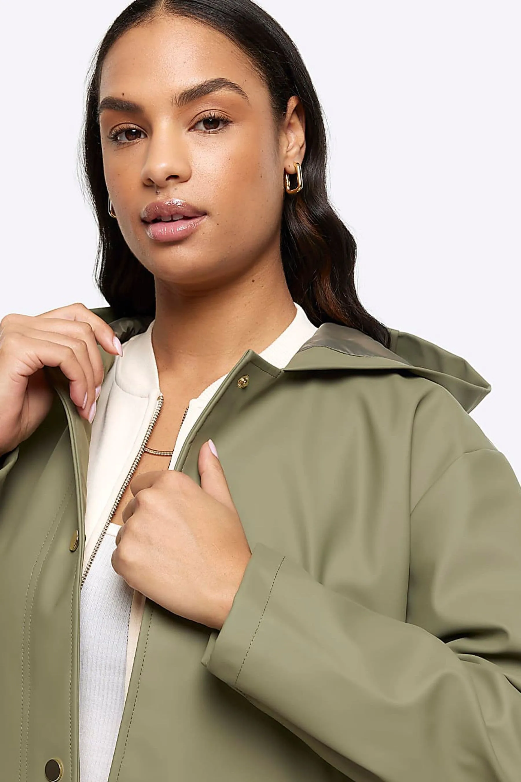 River Island Con cappuccio - Trench impermeabile Giacca