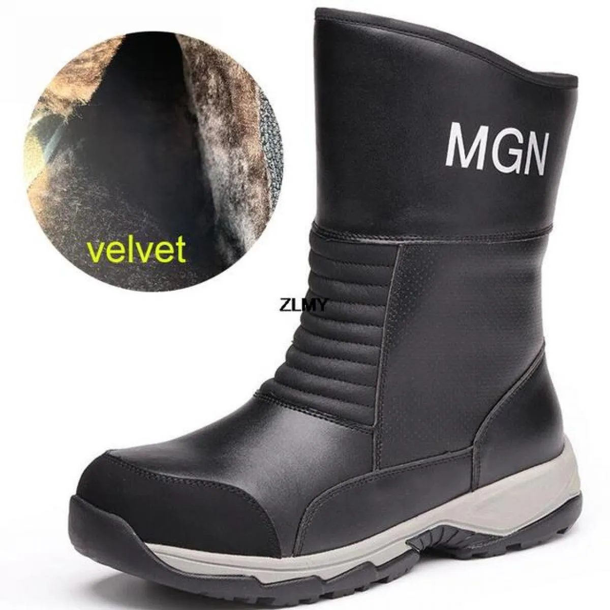 Scarpe antinfortunistiche alte da uomo Scarpe da lavoro impermeabili con punta in acciaio Stivali antinfortunistici antiforatura
