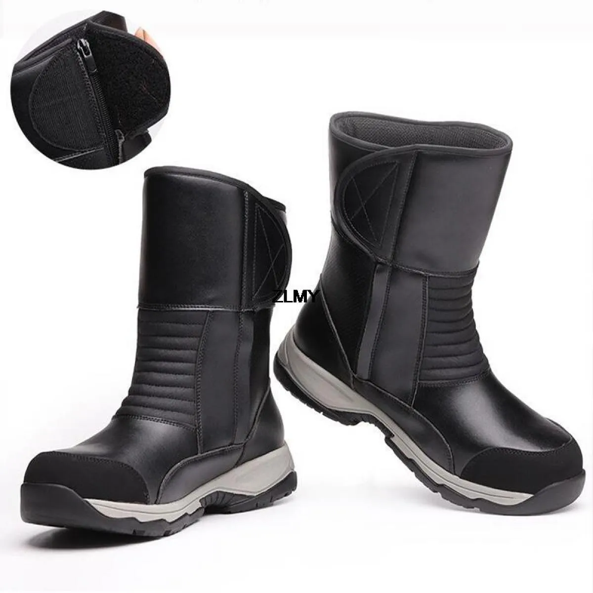 Scarpe antinfortunistiche alte da uomo Scarpe da lavoro impermeabili con punta in acciaio Stivali antinfortunistici antiforatura