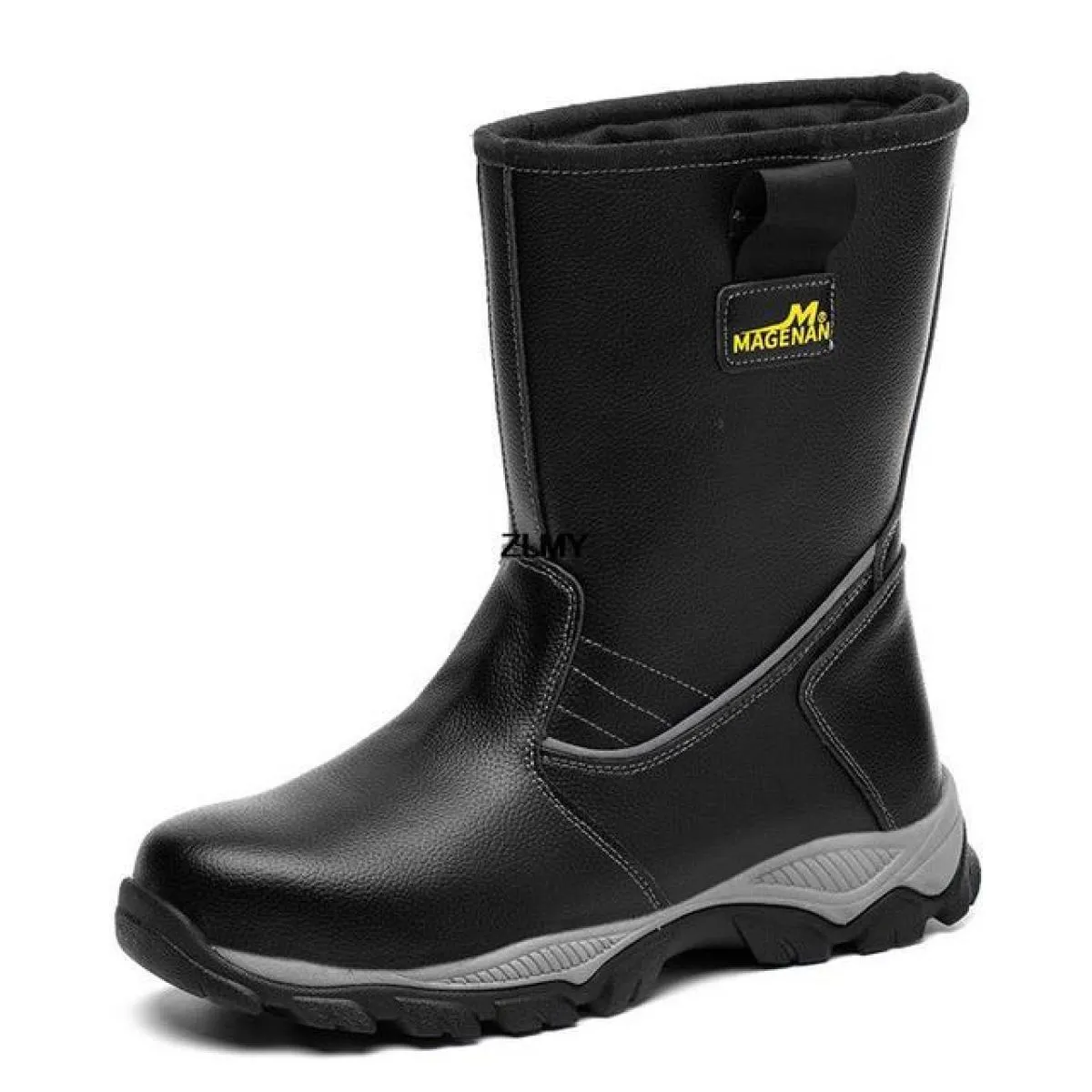 Scarpe antinfortunistiche alte da uomo Scarpe da lavoro impermeabili con punta in acciaio Stivali antinfortunistici antiforatura