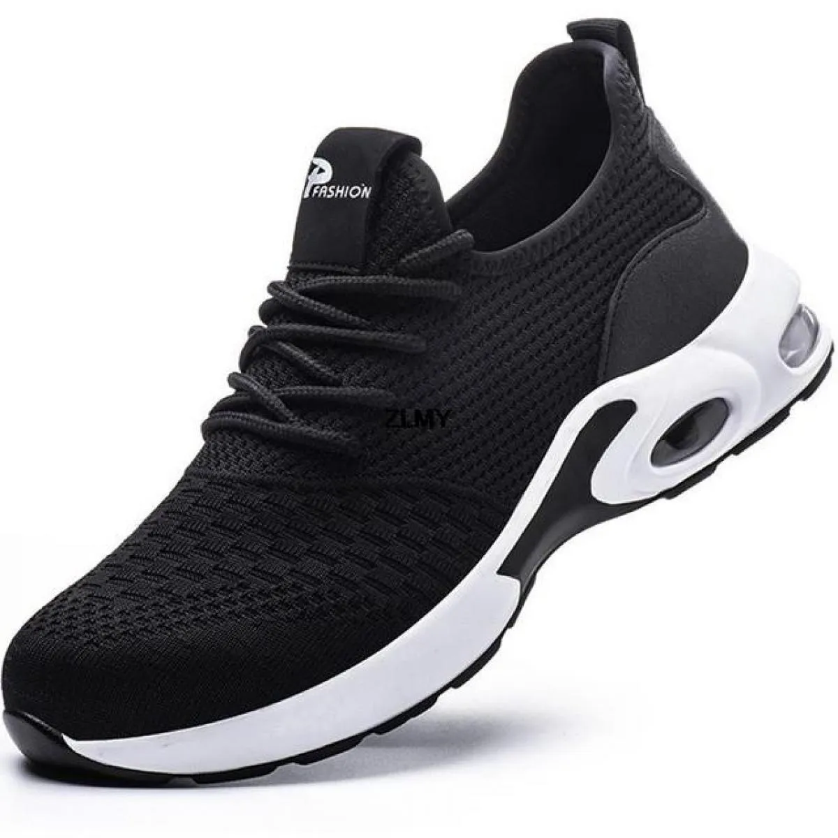 Scarpe antinfortunistiche con punta in acciaio Scarpe da lavoro traspiranti da uomo Scarpe da lavoro con cuscino d'aria Stivali