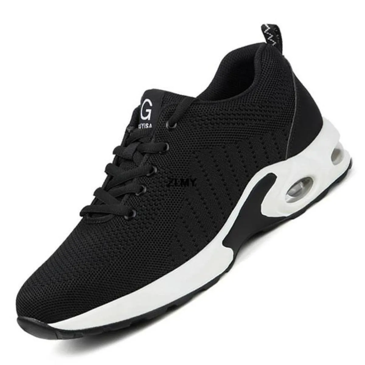 Scarpe antinfortunistiche con punta in acciaio Scarpe da lavoro traspiranti da uomo Scarpe da lavoro con cuscino d'aria Stivali