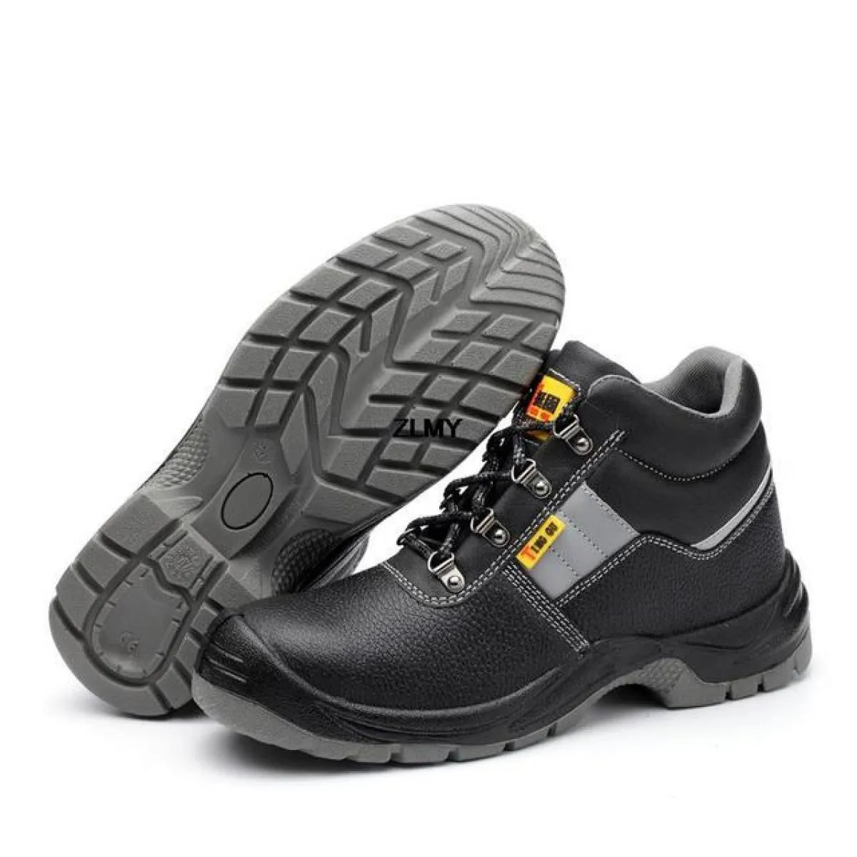 Scarpe antinfortunistiche da uomo in pelle crosta Scarpe da lavoro antistatiche con punta in acciaio Stivali antinfortunistici d