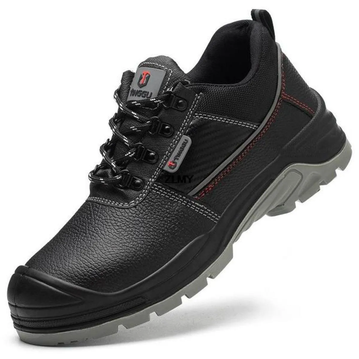 Scarpe antinfortunistiche da uomo in pelle crosta Scarpe da lavoro antistatiche con punta in acciaio Stivali antinfortunistici d