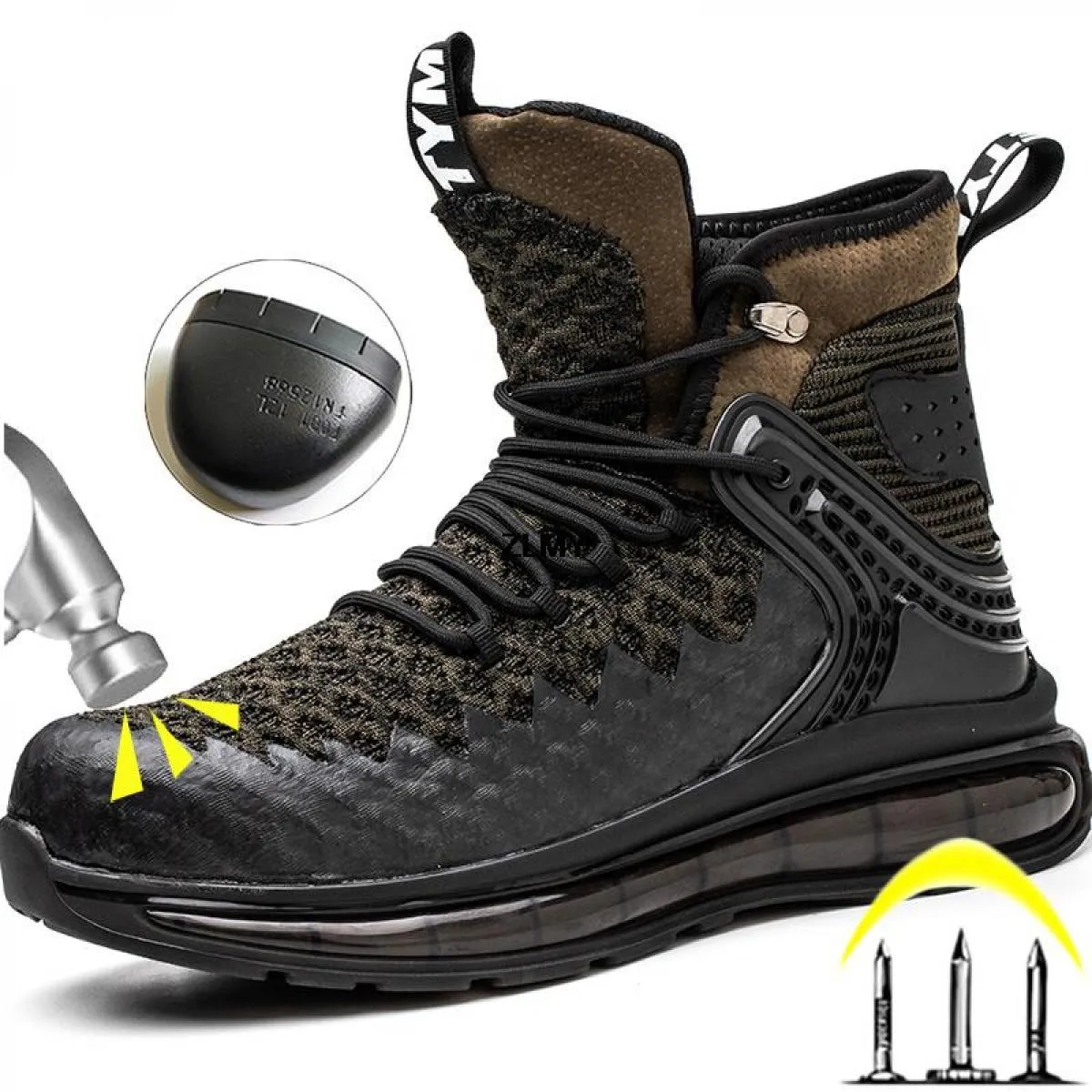 Scarpe antinfortunistiche di alta qualità Scarpe con punta in acciaio Scarpe antinfortunistiche antiforatura antinfortunistiche